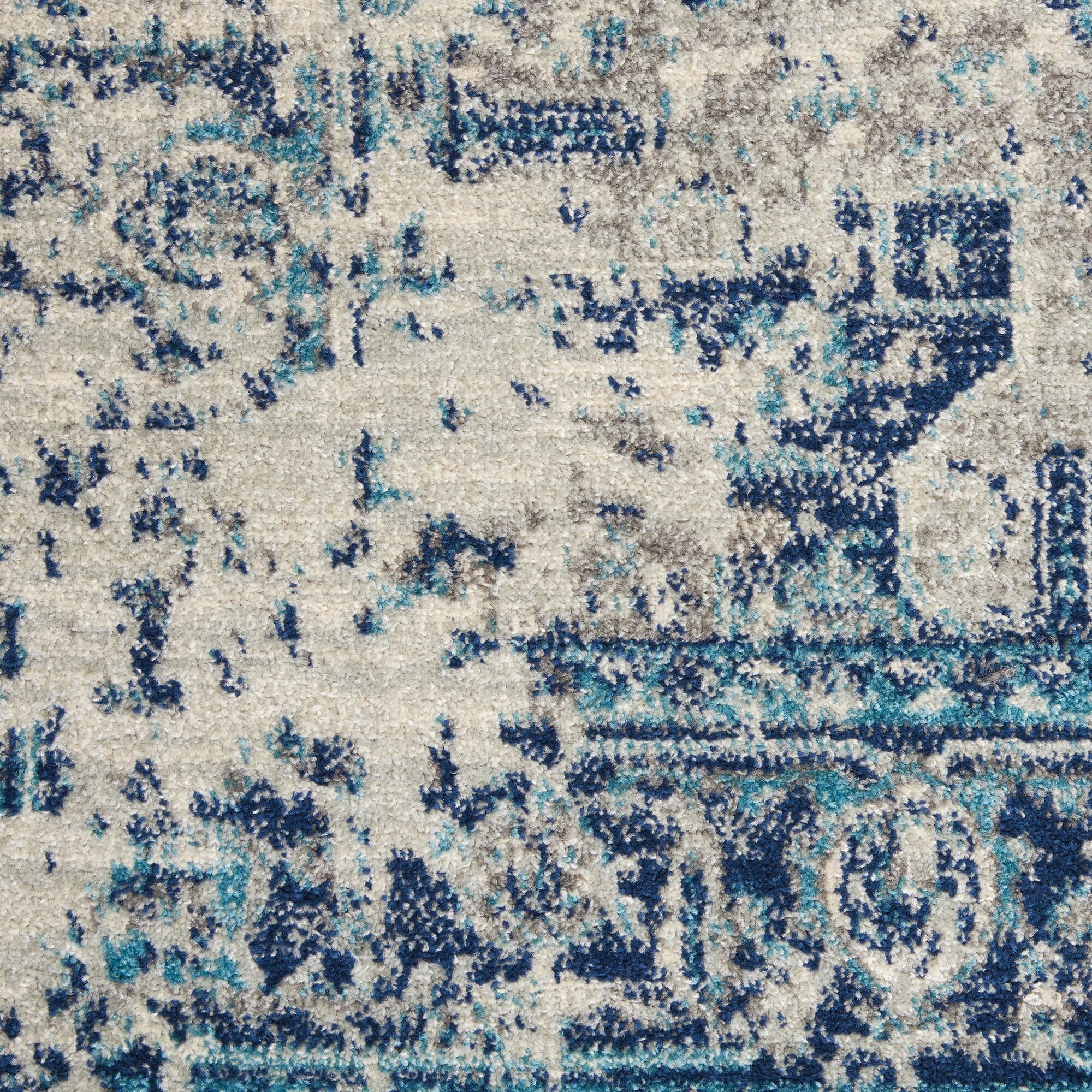 Nourison Tranquil Persian Indoor Rug Ivory Light Blue 6' x 9'
