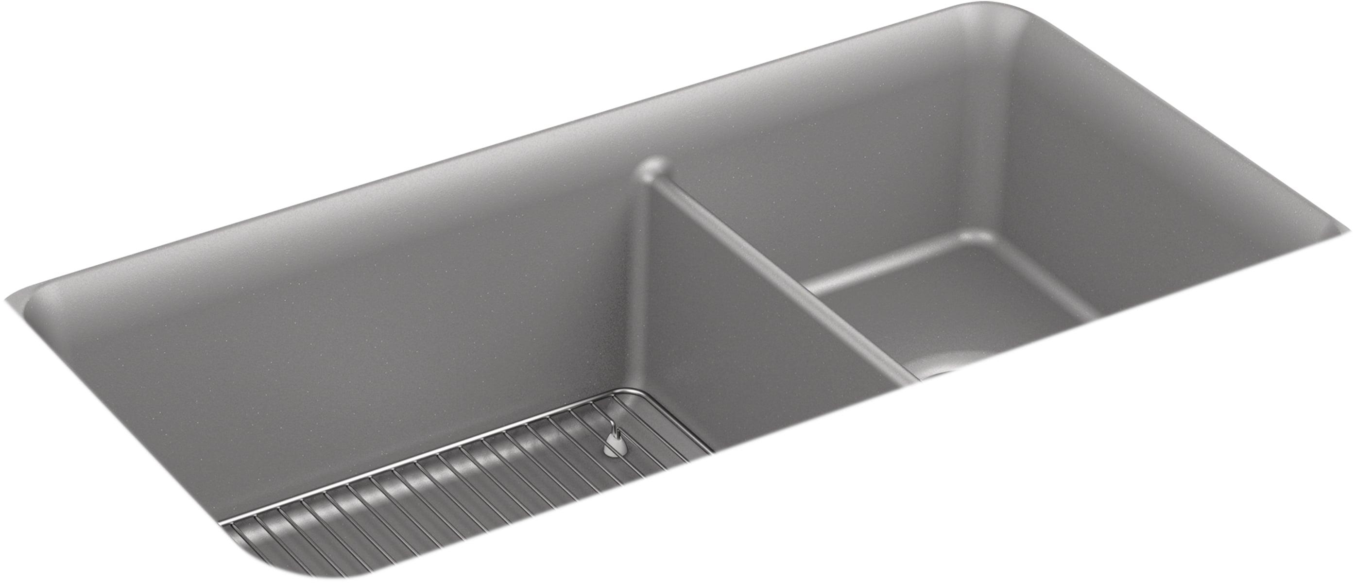 Cairn® 34" L x 18" W Double Basin Undermount with Accessories
