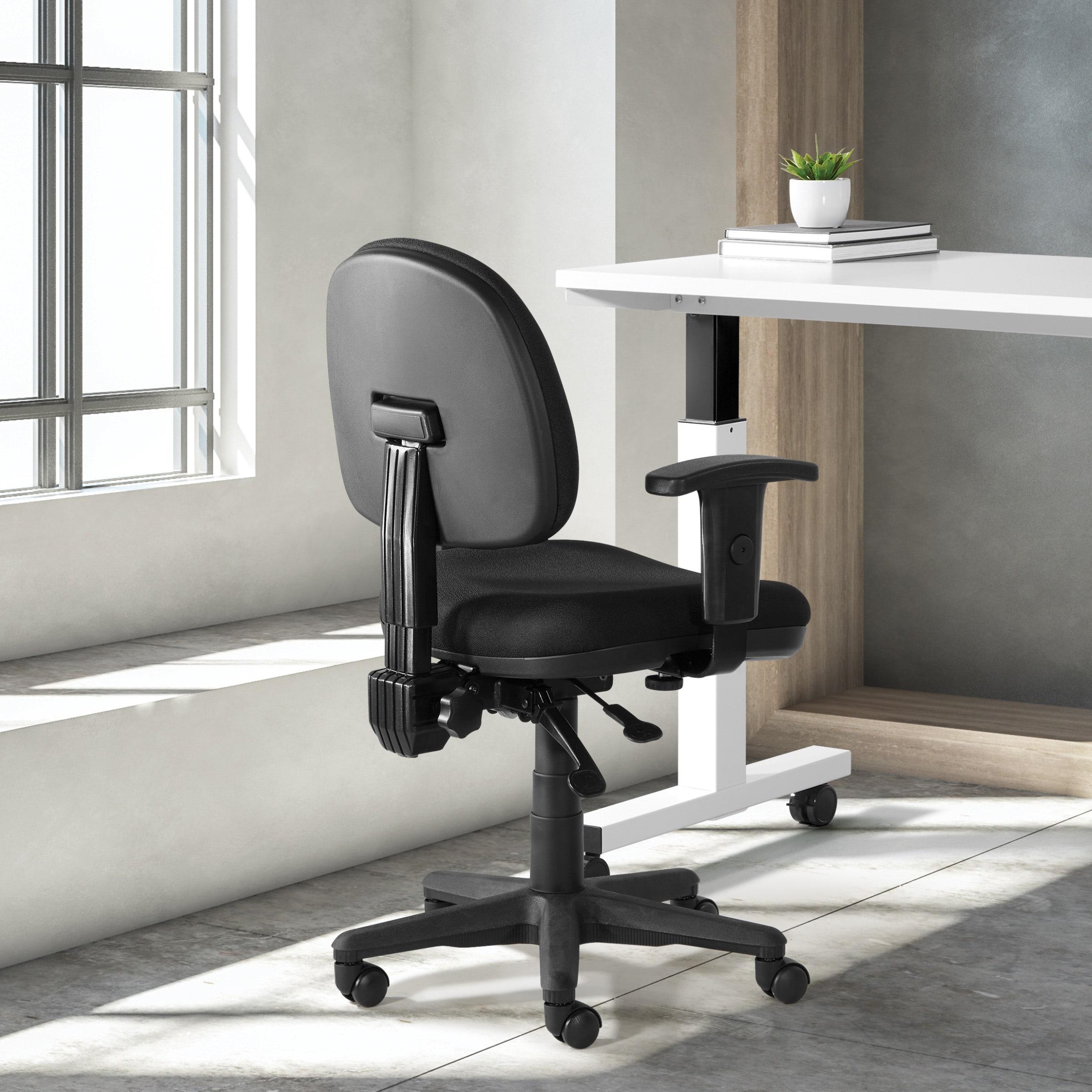 Icon Black Ergonomic Executive Office Chair with Adjustable Arms