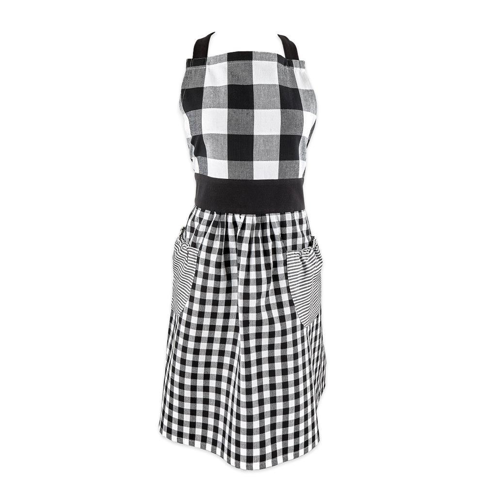 Design Imports Black/White Gingham Apron