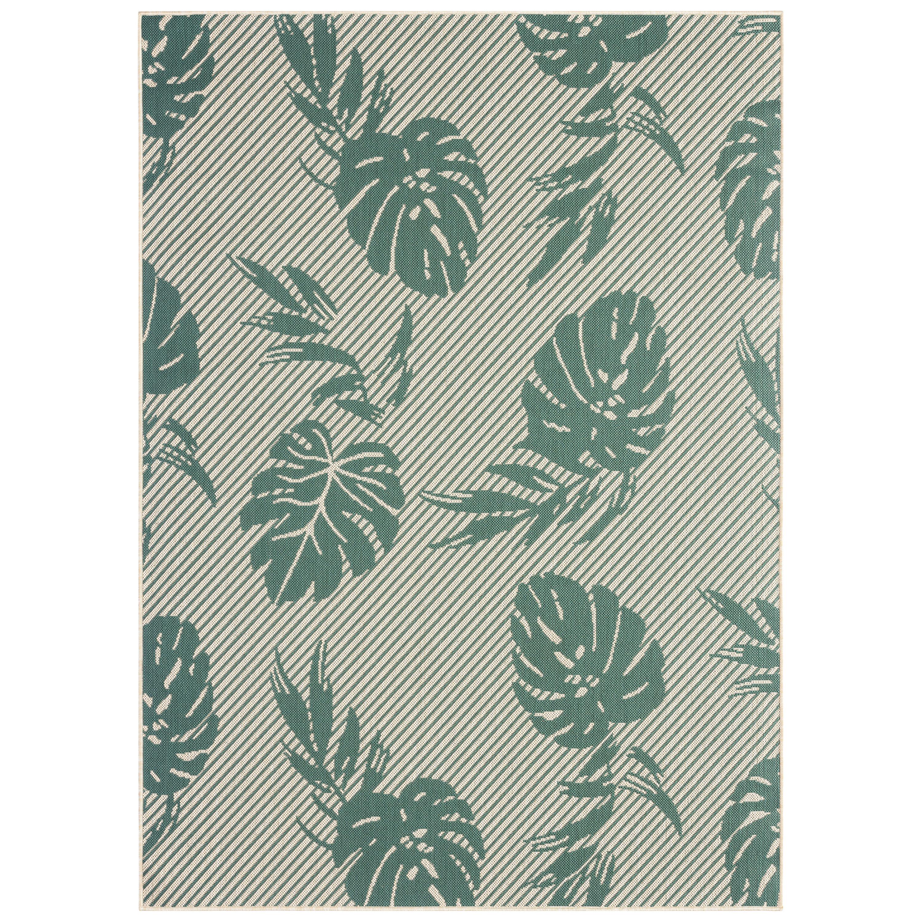 Tommy Bahama Palm Coastal Indoor/Outdoor Area Rug, Beige/Green