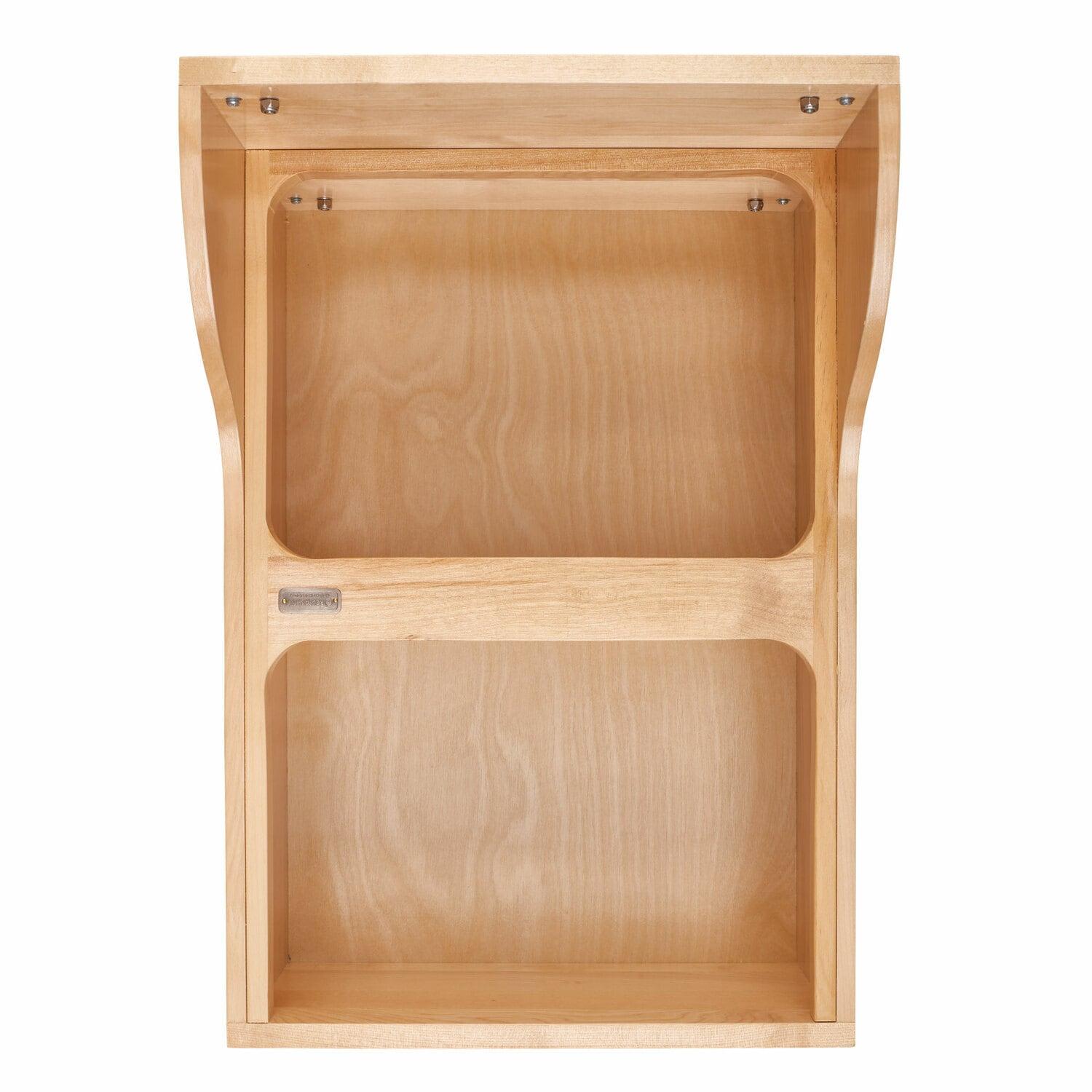 Rev-A-Shelf Pullout Trash Cans for Kitchen Cabinets 50 Qt 12.5 Gal Bottom Mounted, Undermount Soft-Close Slides, Silver, 4WCSC-2150DM-2