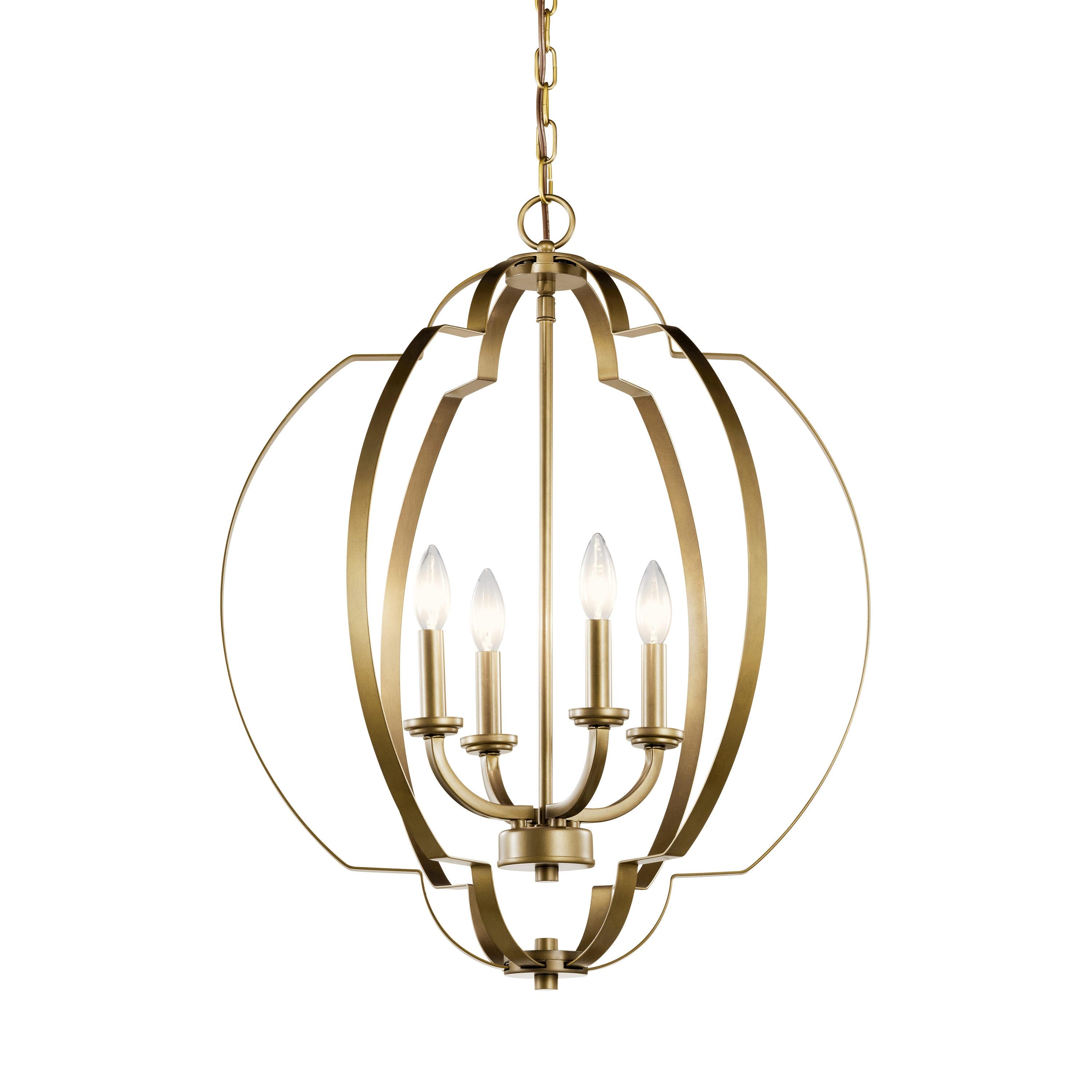 Kichler Lighting Voleta 4 - Light Pendant in  Natural Brass