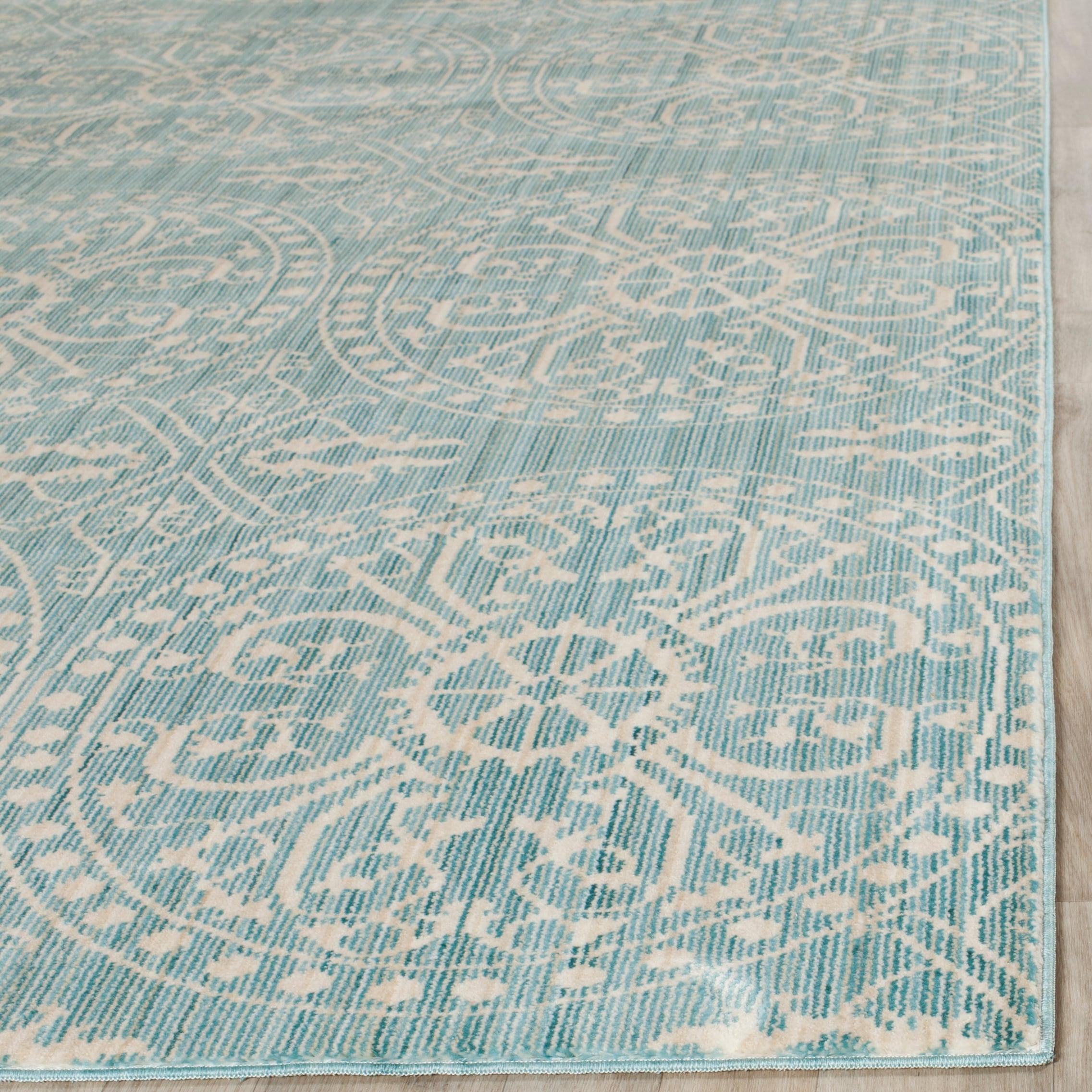 Valencia VAL214 Power Loomed Indoor Area Rug - Alpine/Cream - 5'x8' - Safavieh
