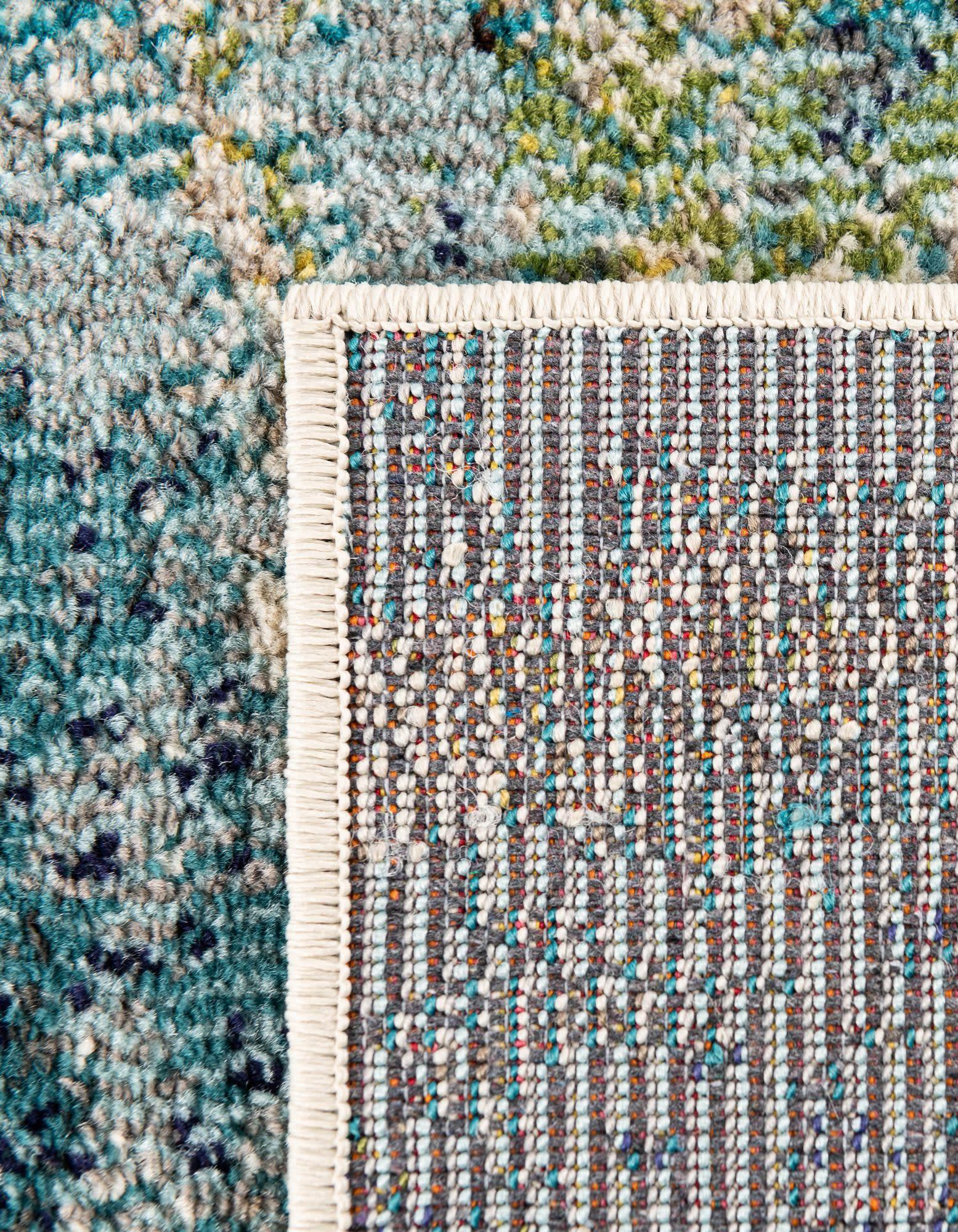 Unique Loom 3' 3 x 5' 3 Chromatic Avalon Light Blue Area Rug