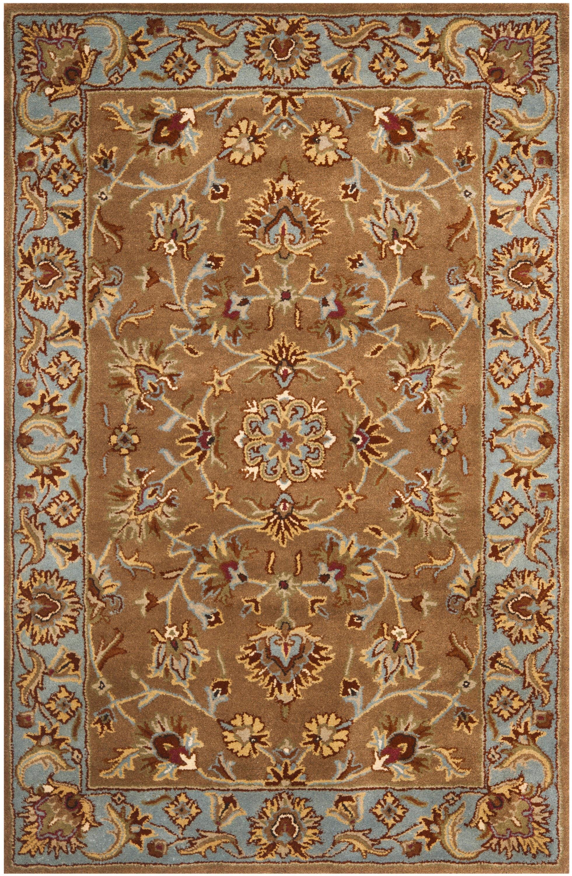 Heritage HG821 Hand Tufted Area Rug - Beige/Blue - 4'x6' - Safavieh.