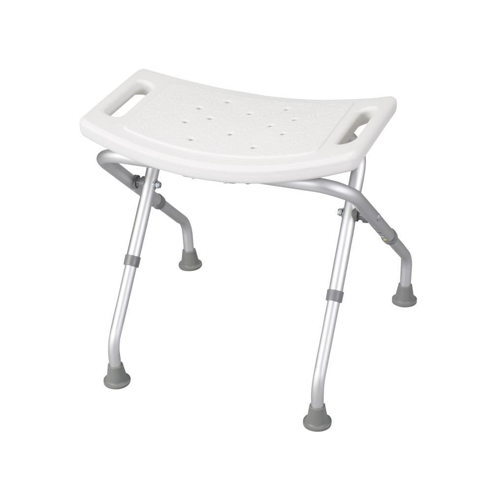 Bath bench w/o back, assembled, 1 ea