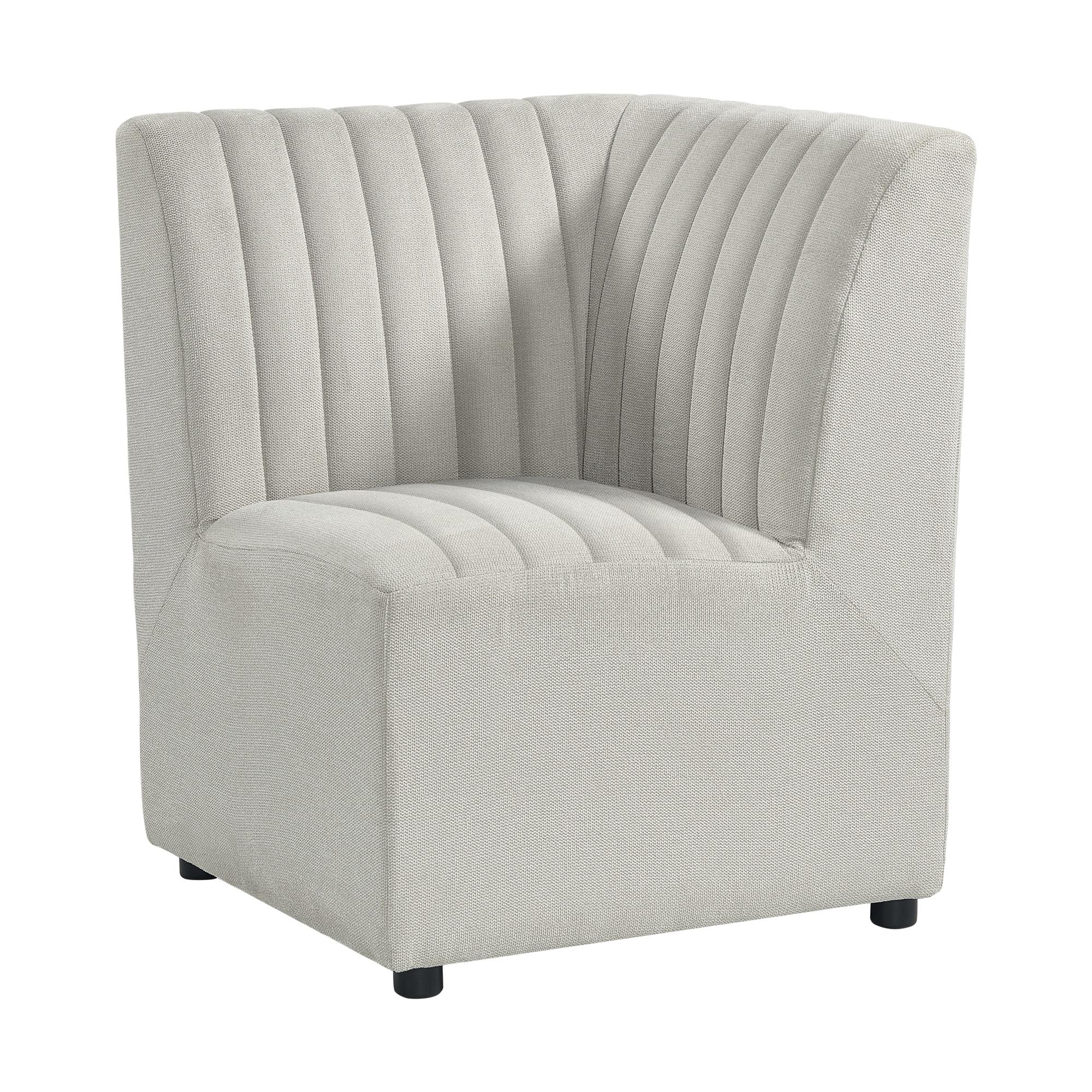 Picket House Furnishings Rizzo Dining Corner Chair in Beige Linen