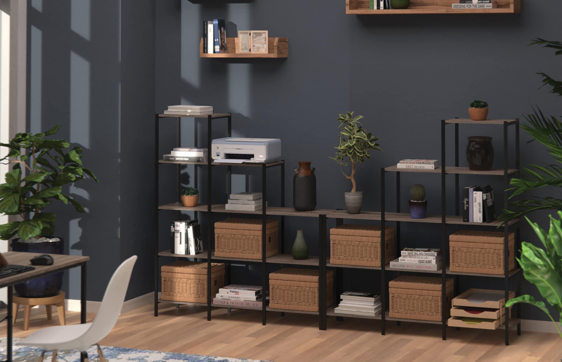 ClosetMaid 45.67'' W Steel Frame Step Bookcase