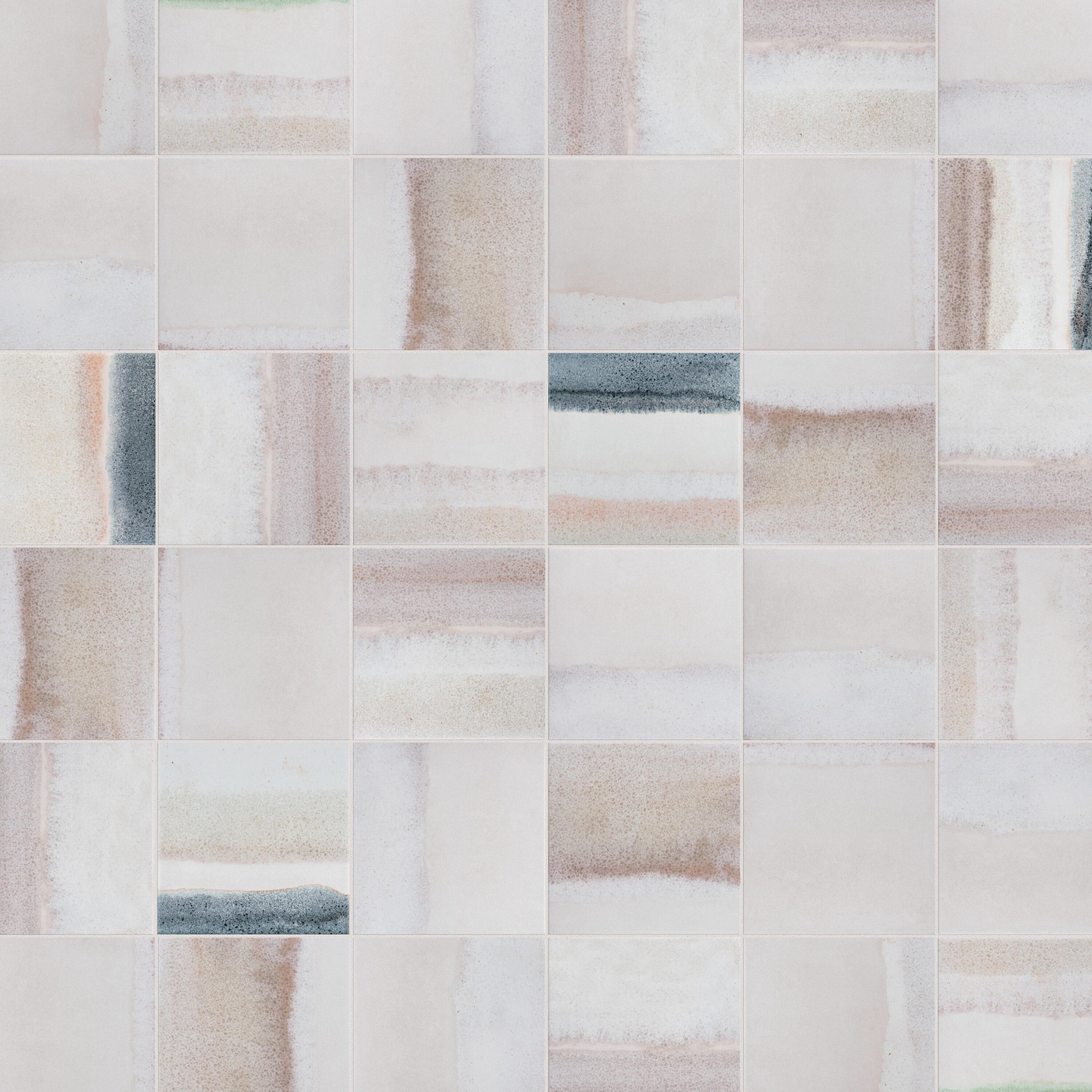 Matter Canvas 6" x 6" Porcelain Stone Look Floor and Wall Tile