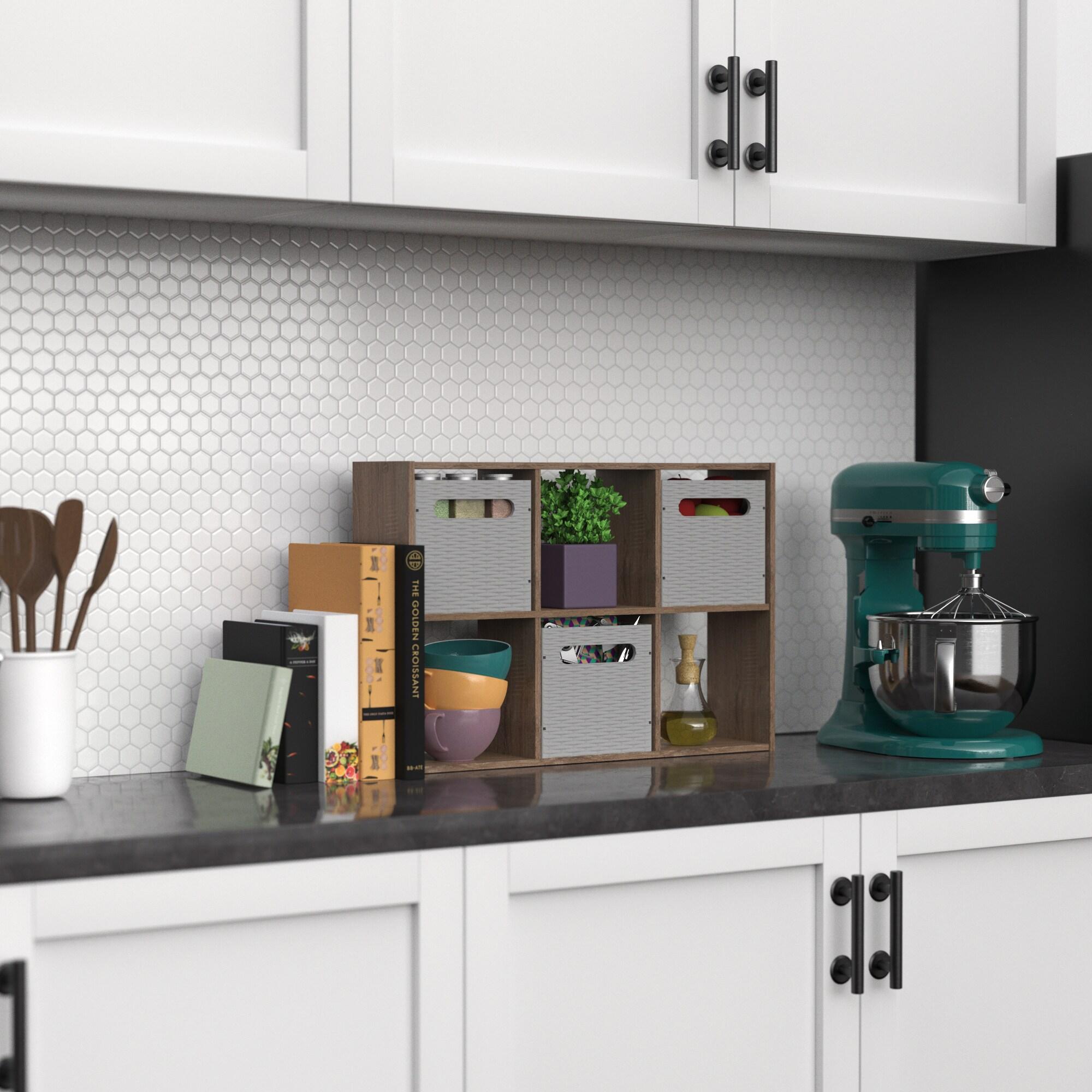 Mini 6-Cube Desktop or Wall Mounted Bookcase