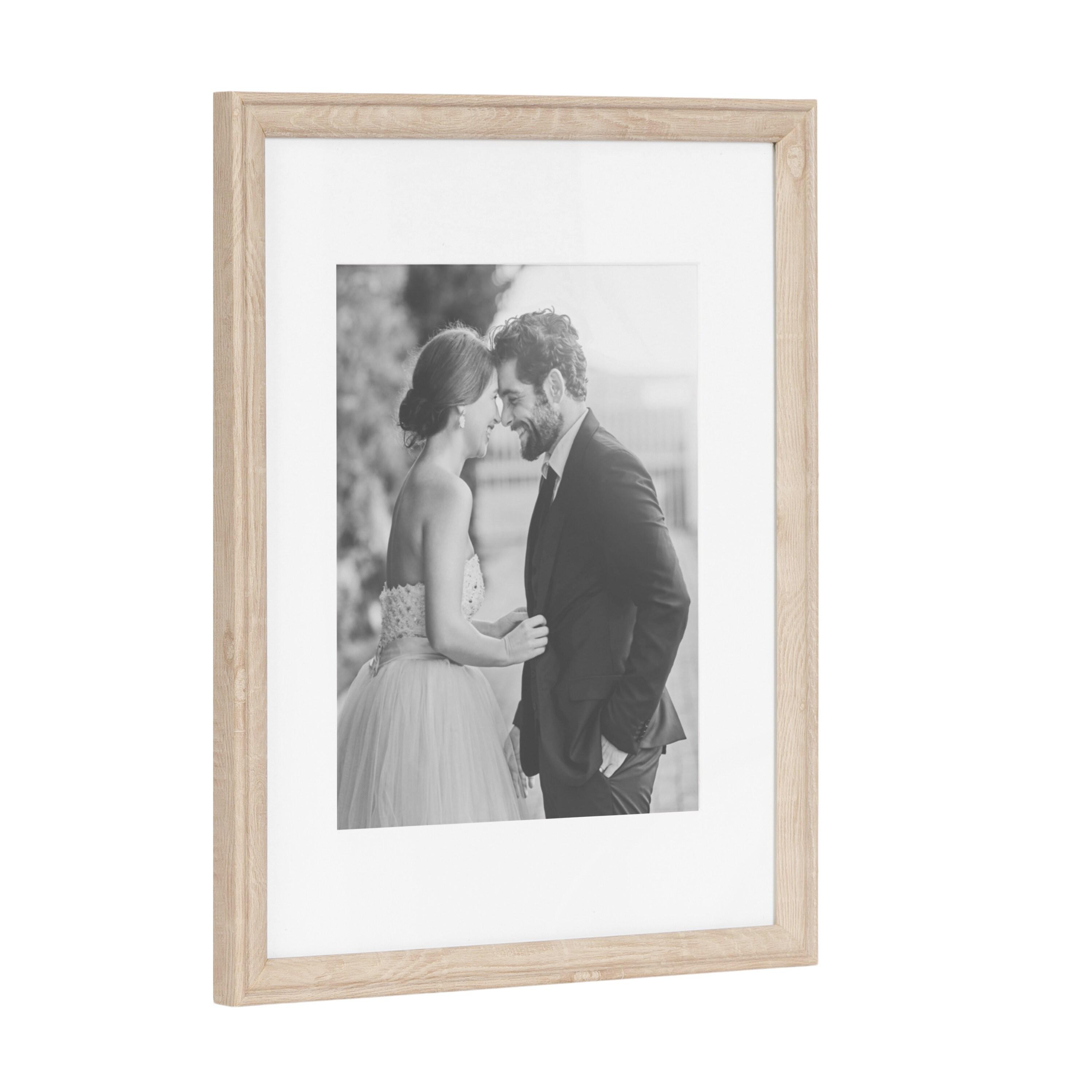 Kate & Laurel All Things Decor (Set of 4) 11"x14" Matted to 8"x10" Adlynn Rectangle Picture Frames Natural