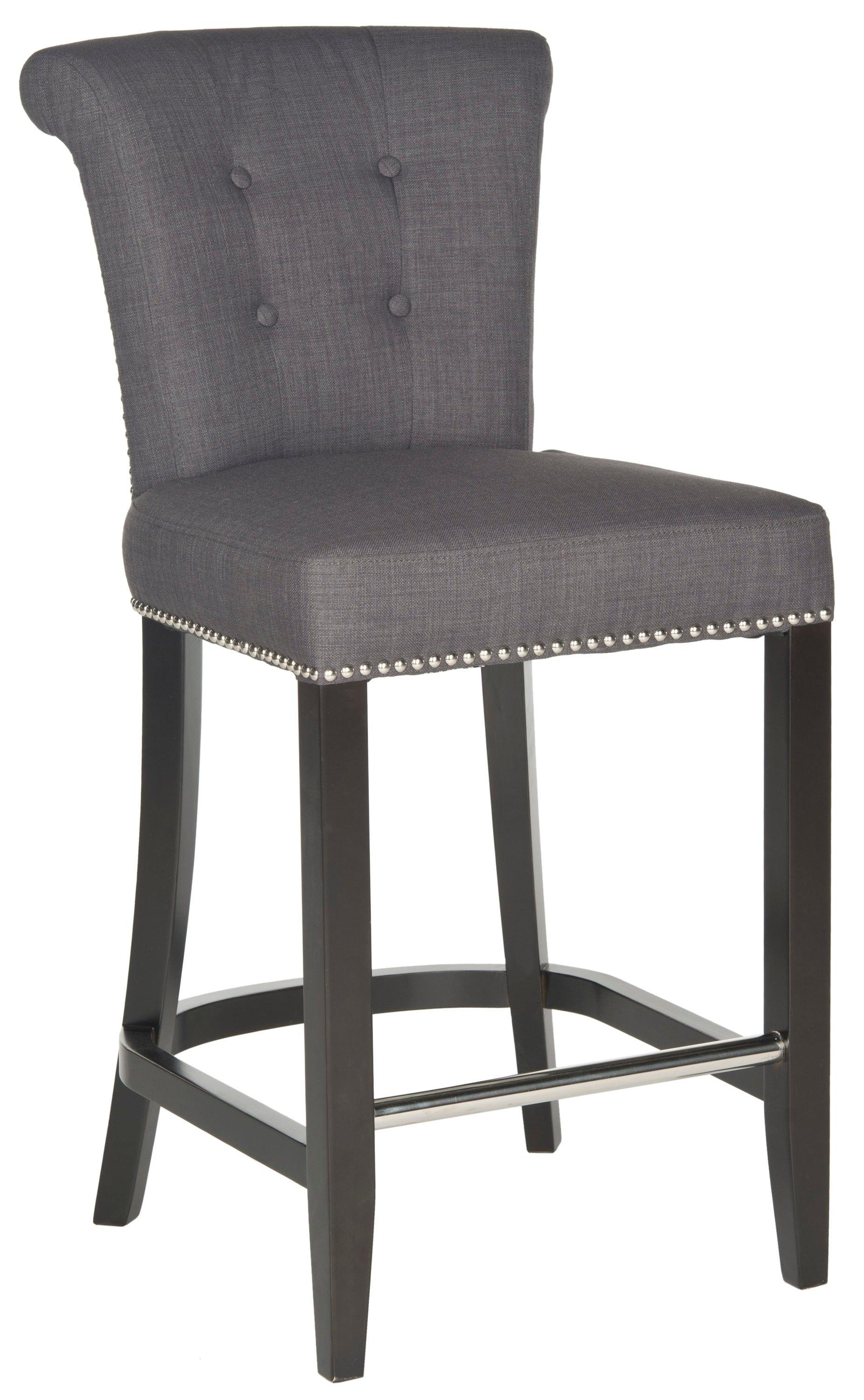 Addo Ring Counter Stool - HUD8241 - Charcoal - Safavieh
