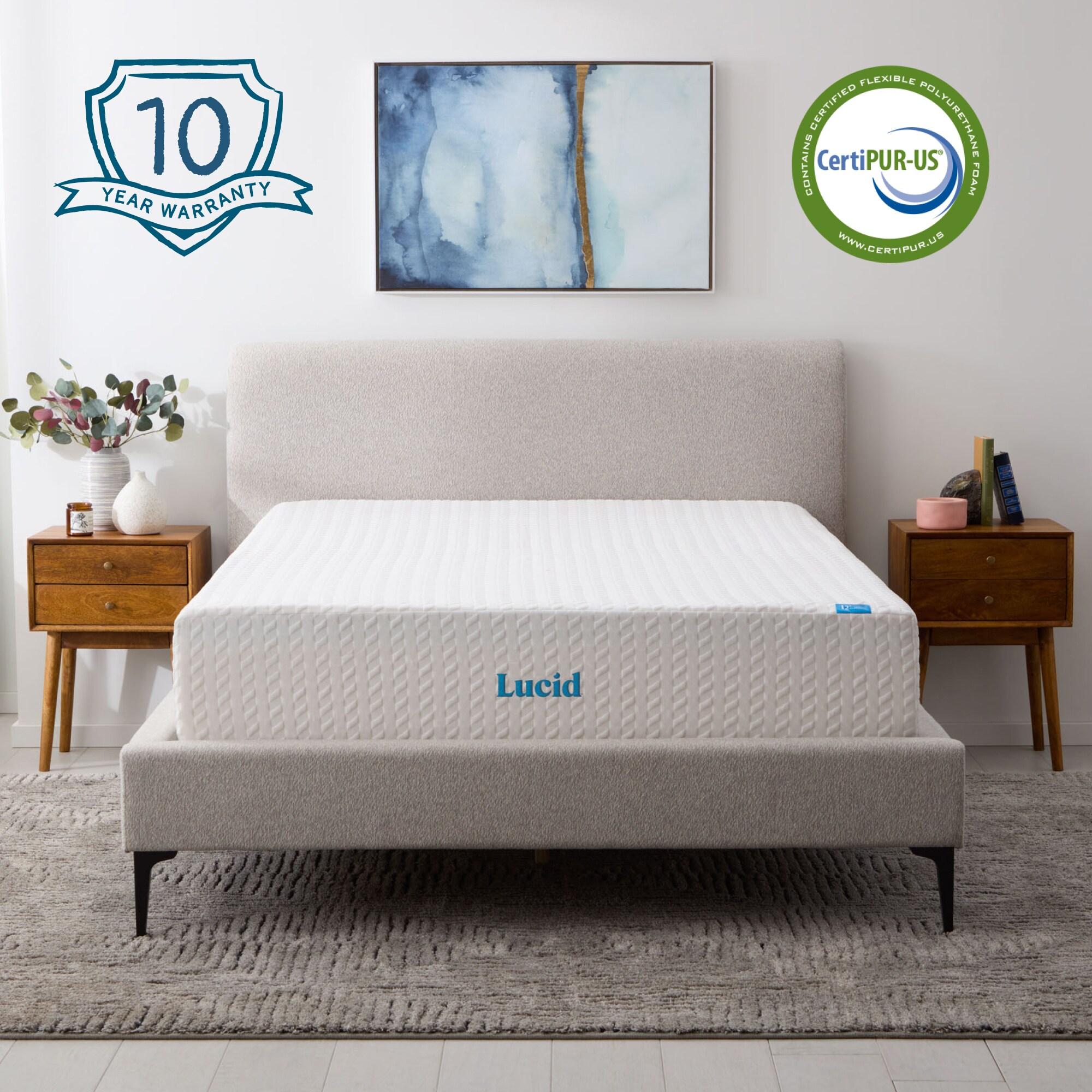 Lucid 12'' Medium Gel Memory Foam Mattress