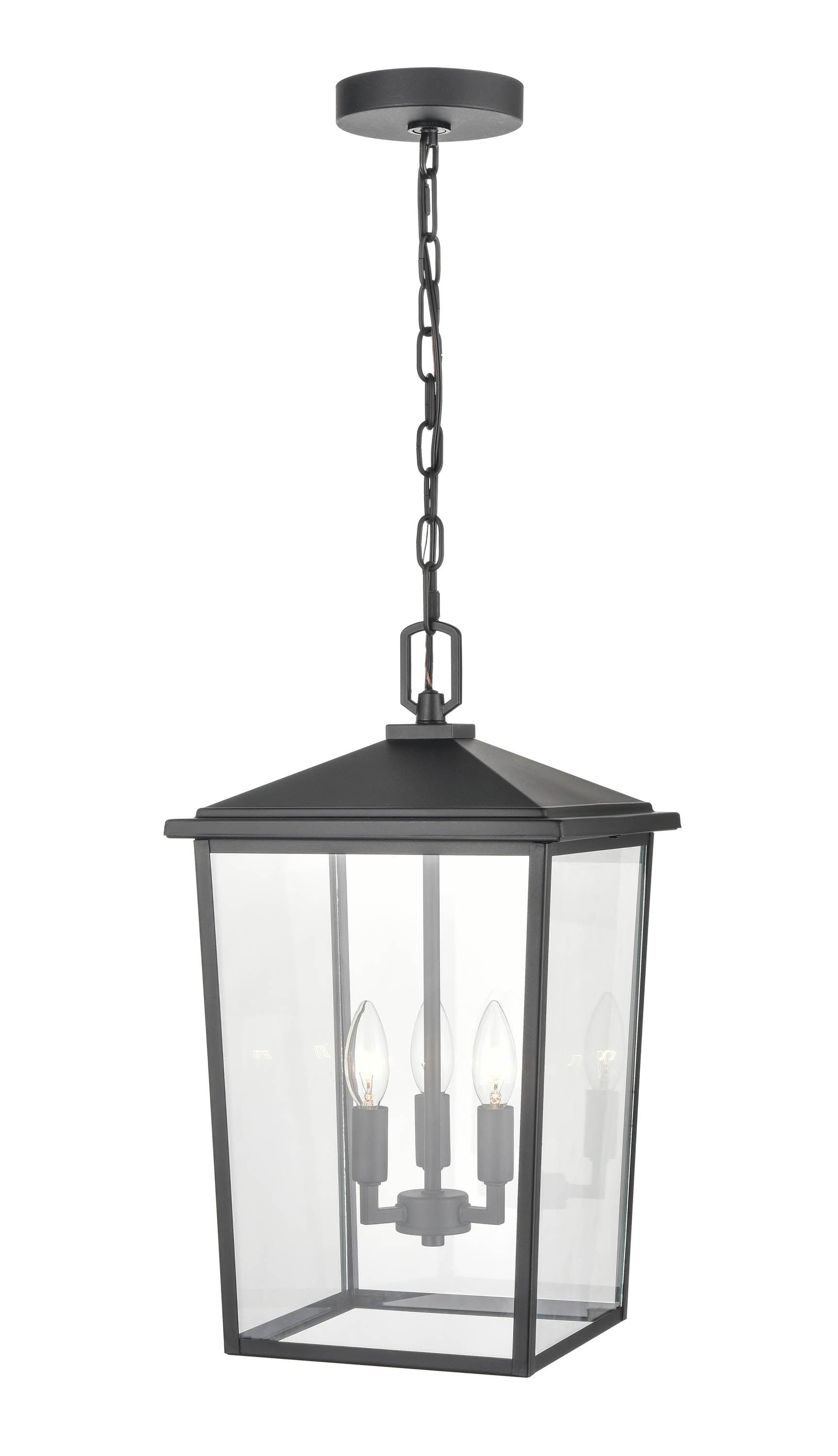 Messerly 3 Light 11" Wide Outdoor Taper Candle Pendant