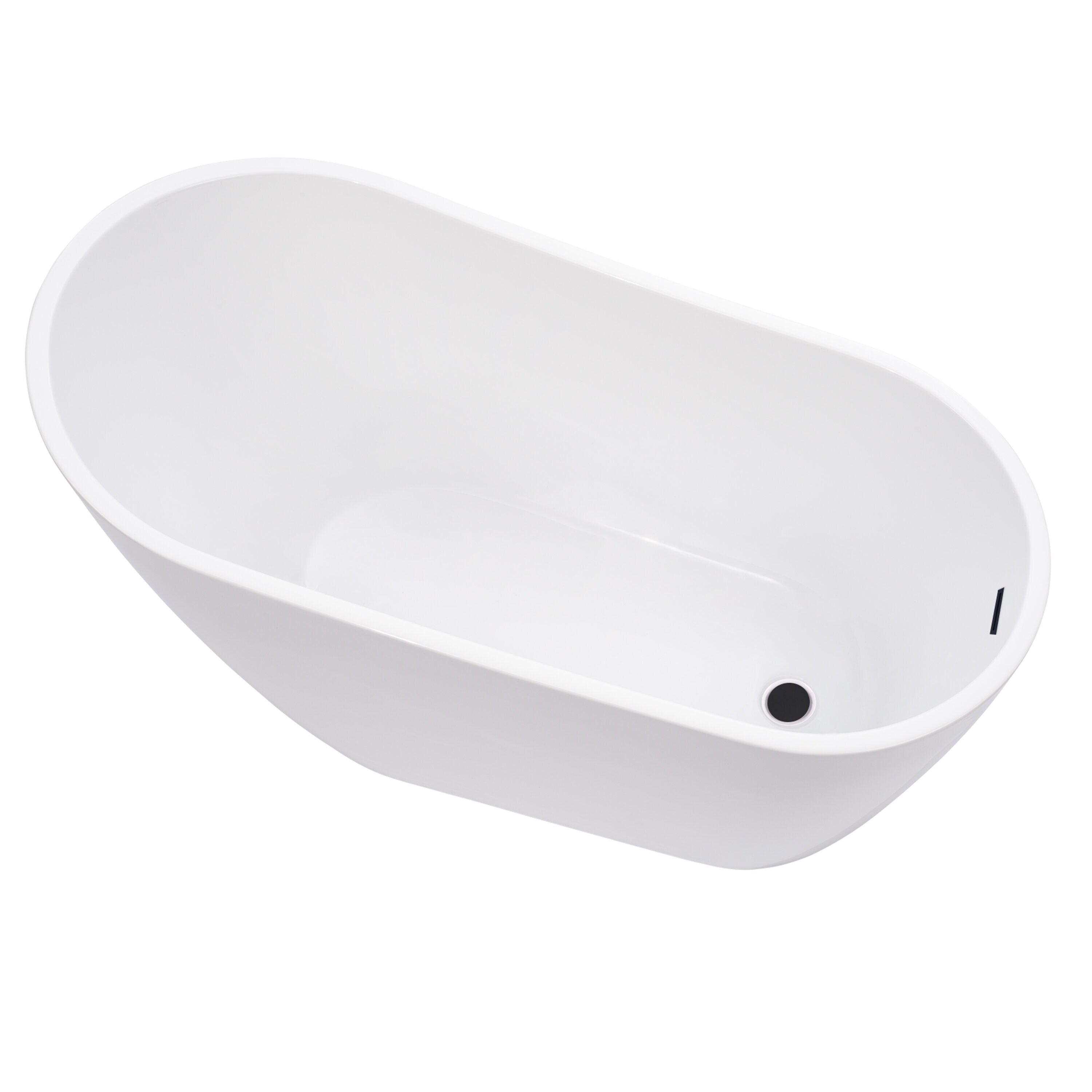 Cora 67" x 32" Freestanding Acrylic Bathtub