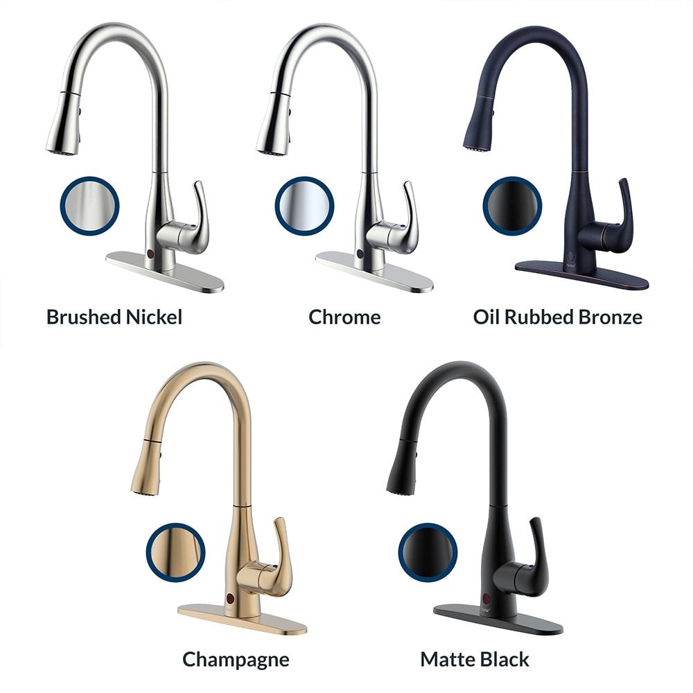 Classic Series Single-Handle Standard Kitchen Faucet in Brushed Nickel