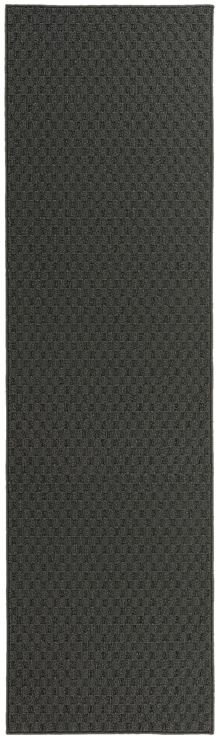 Garland Rug Town Square Polypropylene Cinder Gray Indoor Runner Rug, 2' x 12'