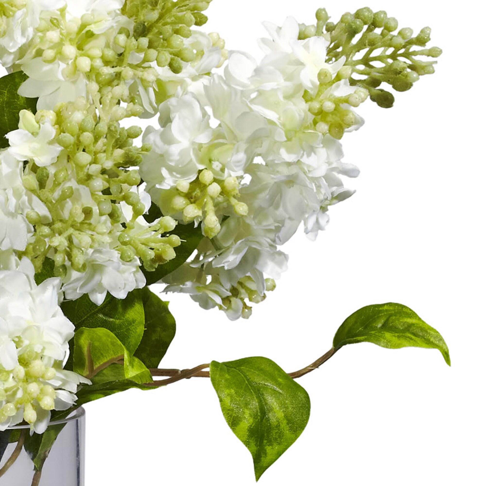 Nearly Natural Lilac Silk Flower Arrangement