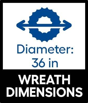 Fraser Hill Farm Foxtail Pine Faux Lighted Wreath