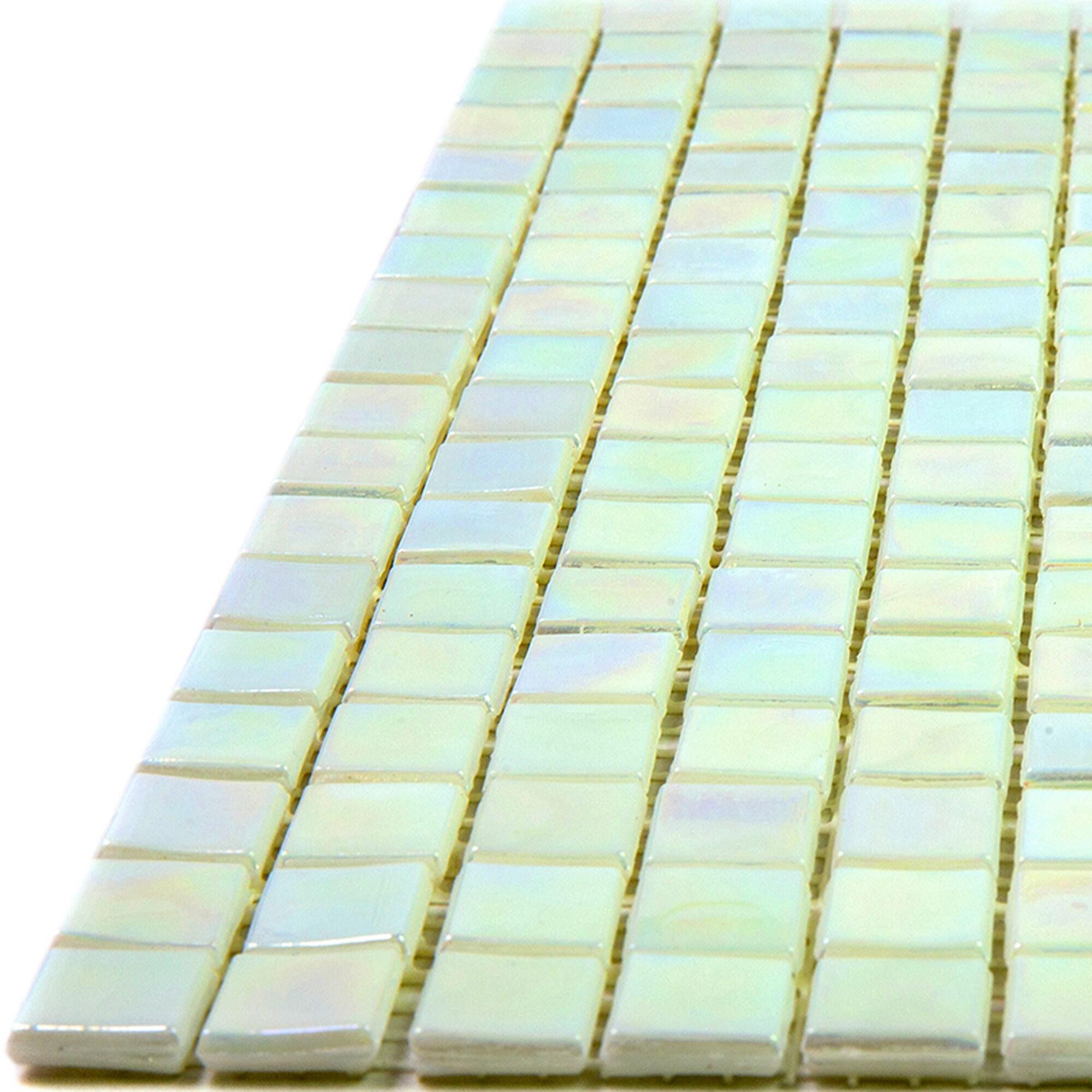 Skosh 0.6" x 0.6" Glass Grid Mosaic Wall & Floor Tile