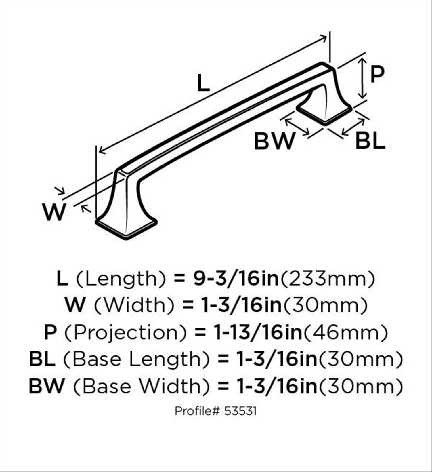 Mulholland 8" Center to Center Appliance Pull