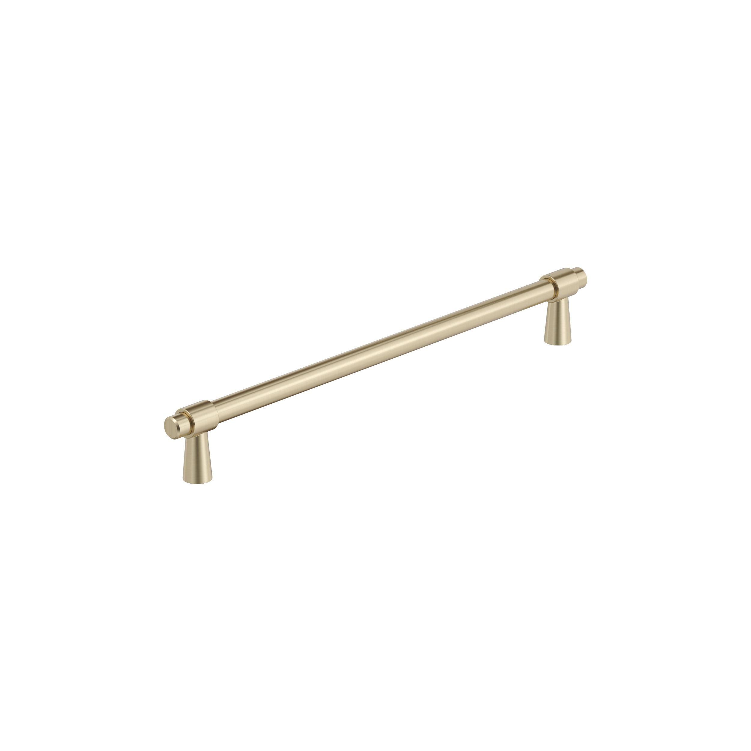 Amerock Destine 8-13/16 inch (224mm) Center-to-Center Golden Champagne Cabinet Pull