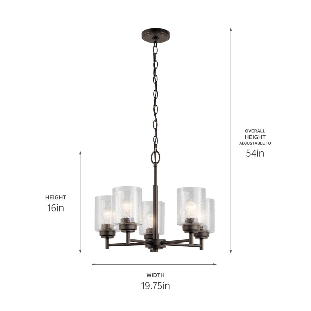 Winslow 5 - Light Dimmable Classic / Traditional Chandelier