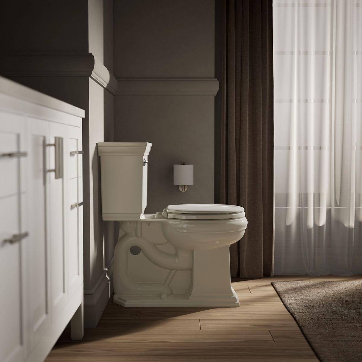 Stonewood Quiet-Close Compression-Molded Wood Toilet Seat