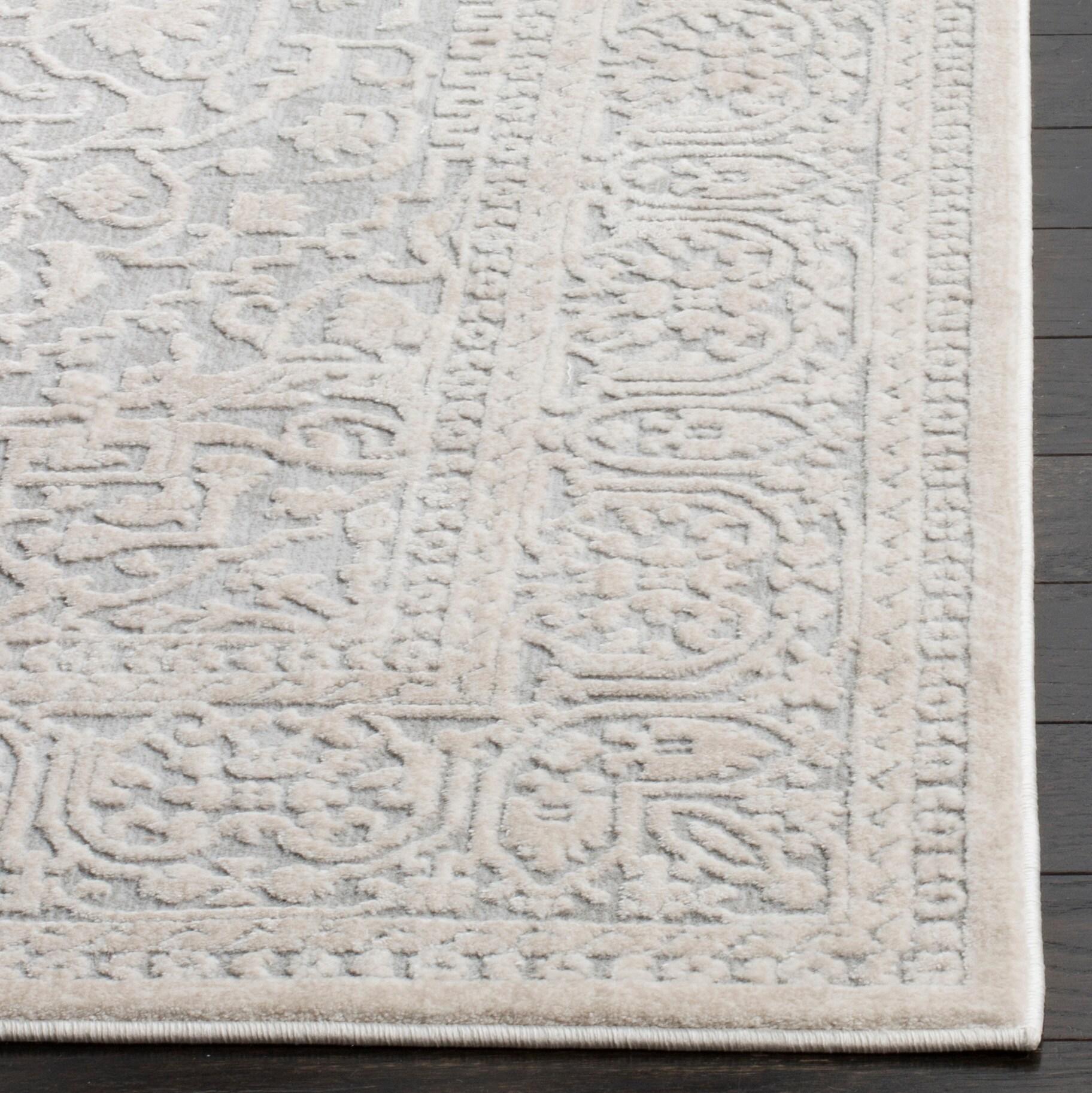 Reflection RFT670 Power Loomed Indoor Area Rug - Light Grey/Cream - 5'1"x7'6" - Safavieh.