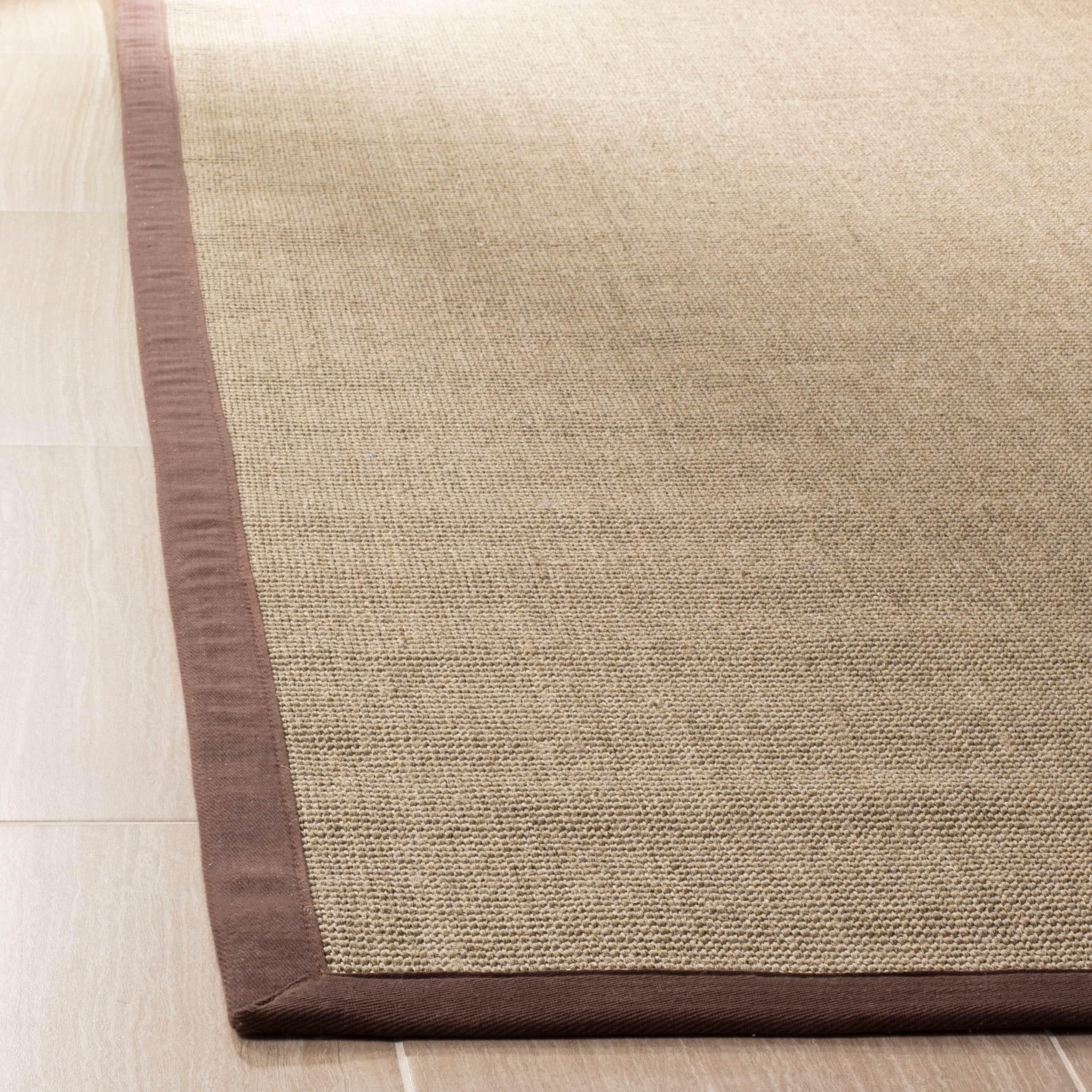 Natural Fiber NF131 Power Loomed Indoor Area Rug - Sage/Brown - 5'x8' - Safavieh