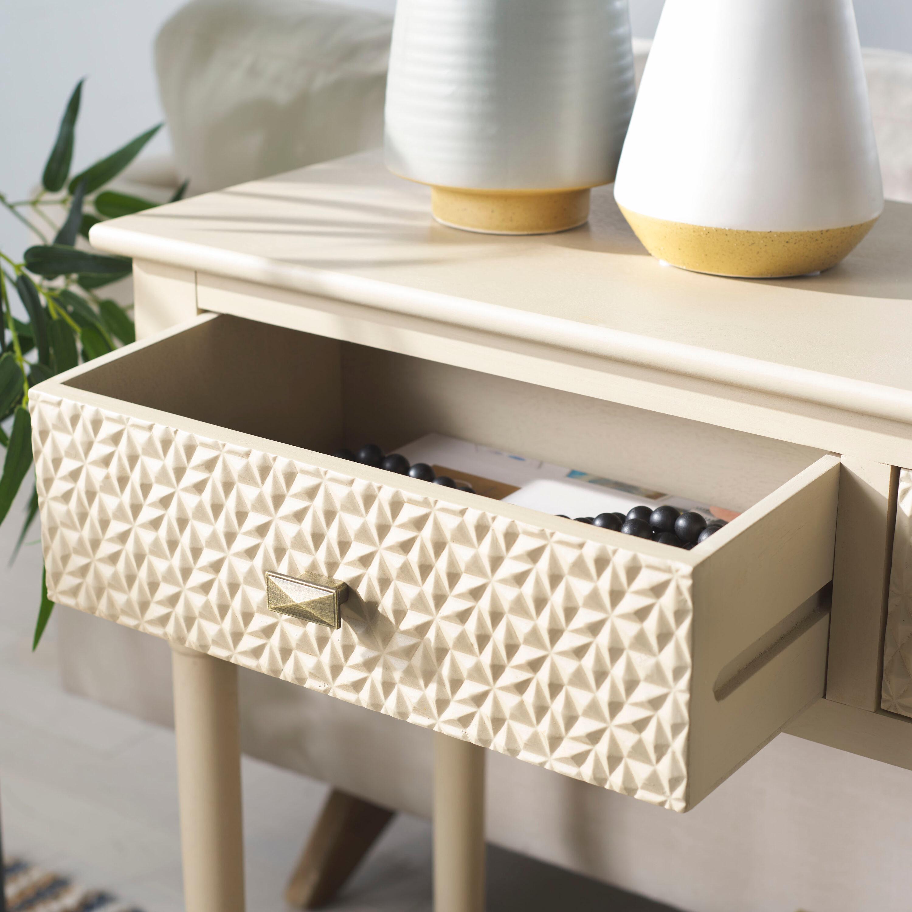 Halton 2 Drawer Console Table - Natural - Safavieh