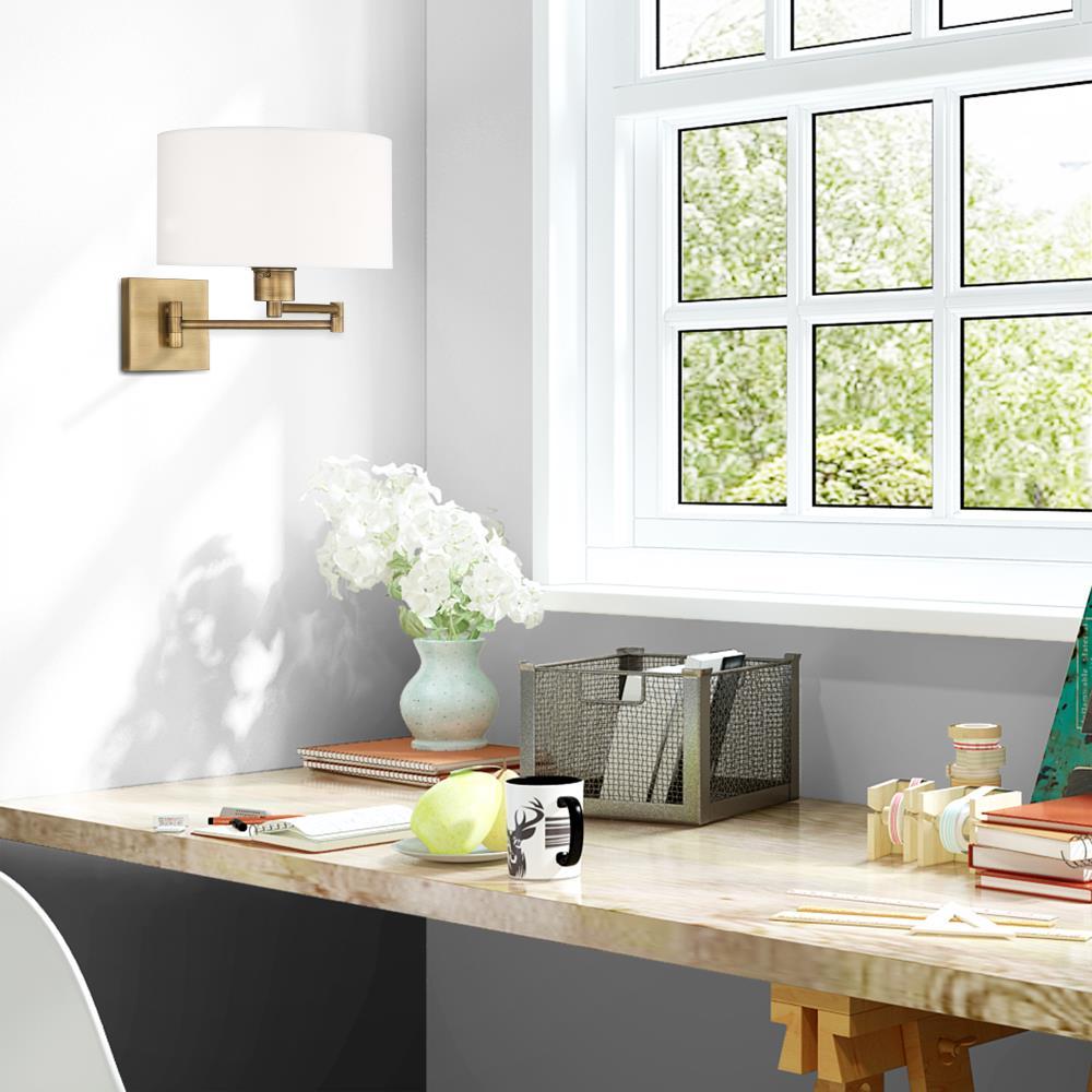 Livex Lighting 1 - Light Wall Light in  Antique Brass