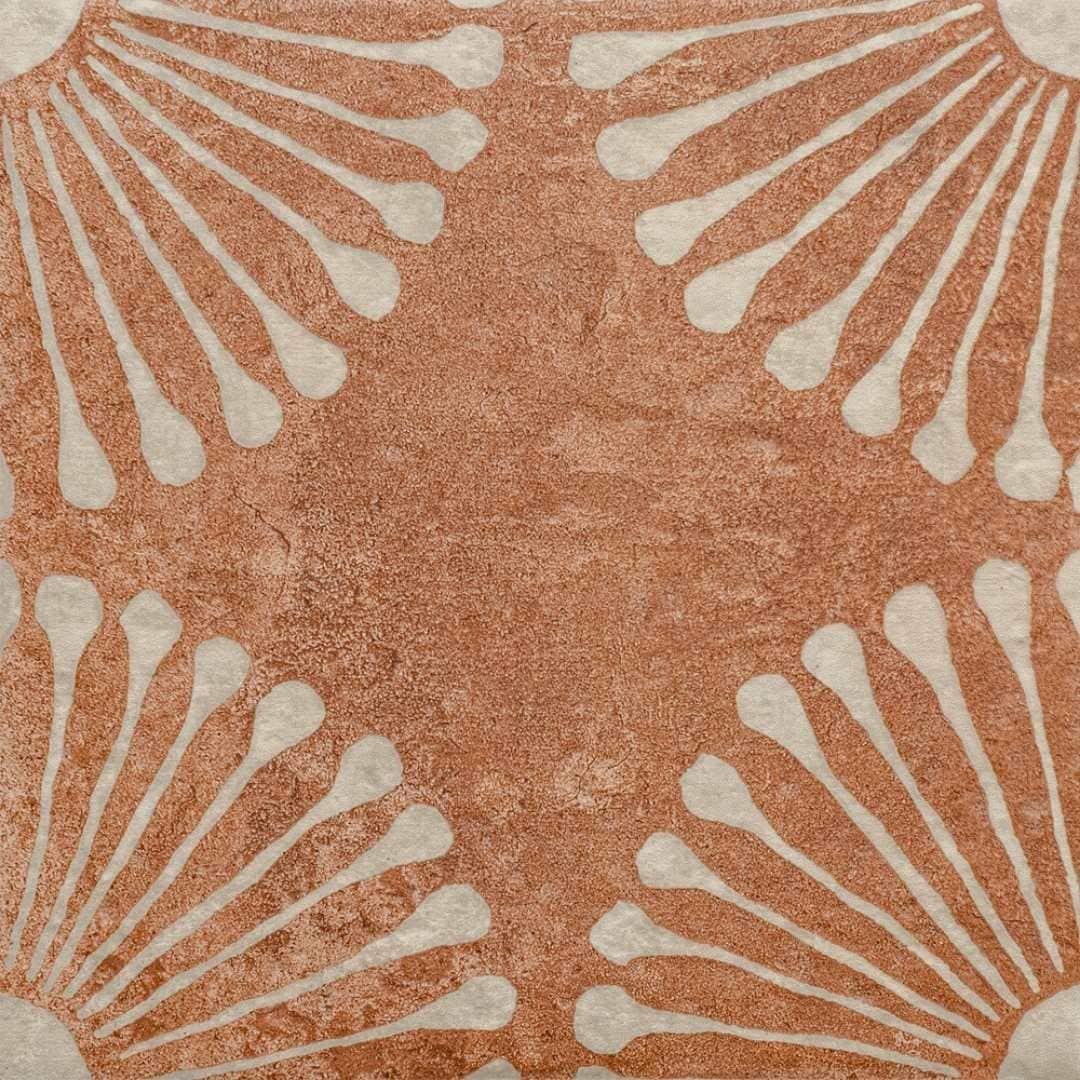 The Tile Life Amanecer 8" x 8" Satin Porcelain Patterned Floor & Wall Tile