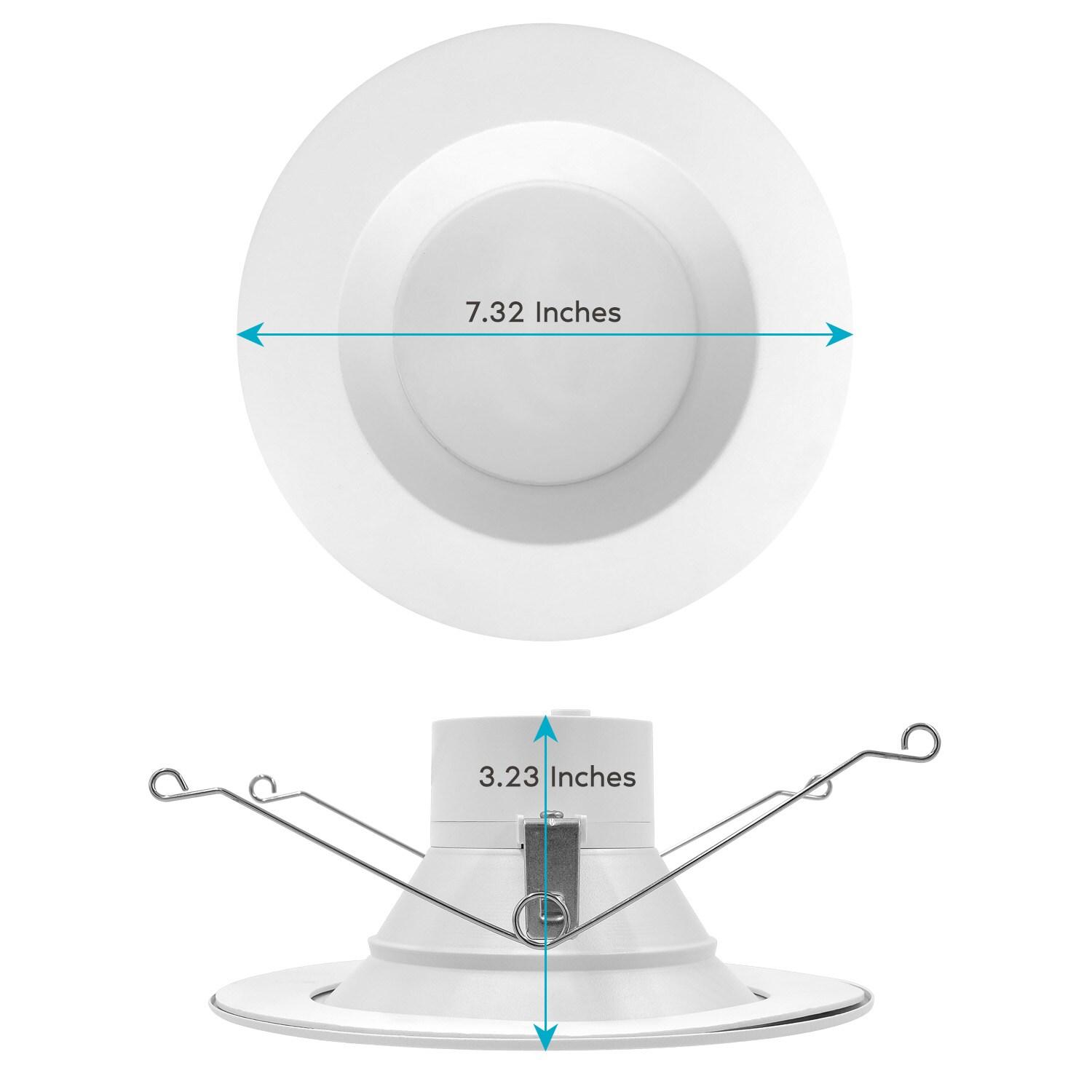 7.32'' Selectable Color Temperature Dimmable LED Retrofit Recessed Lighting Kit