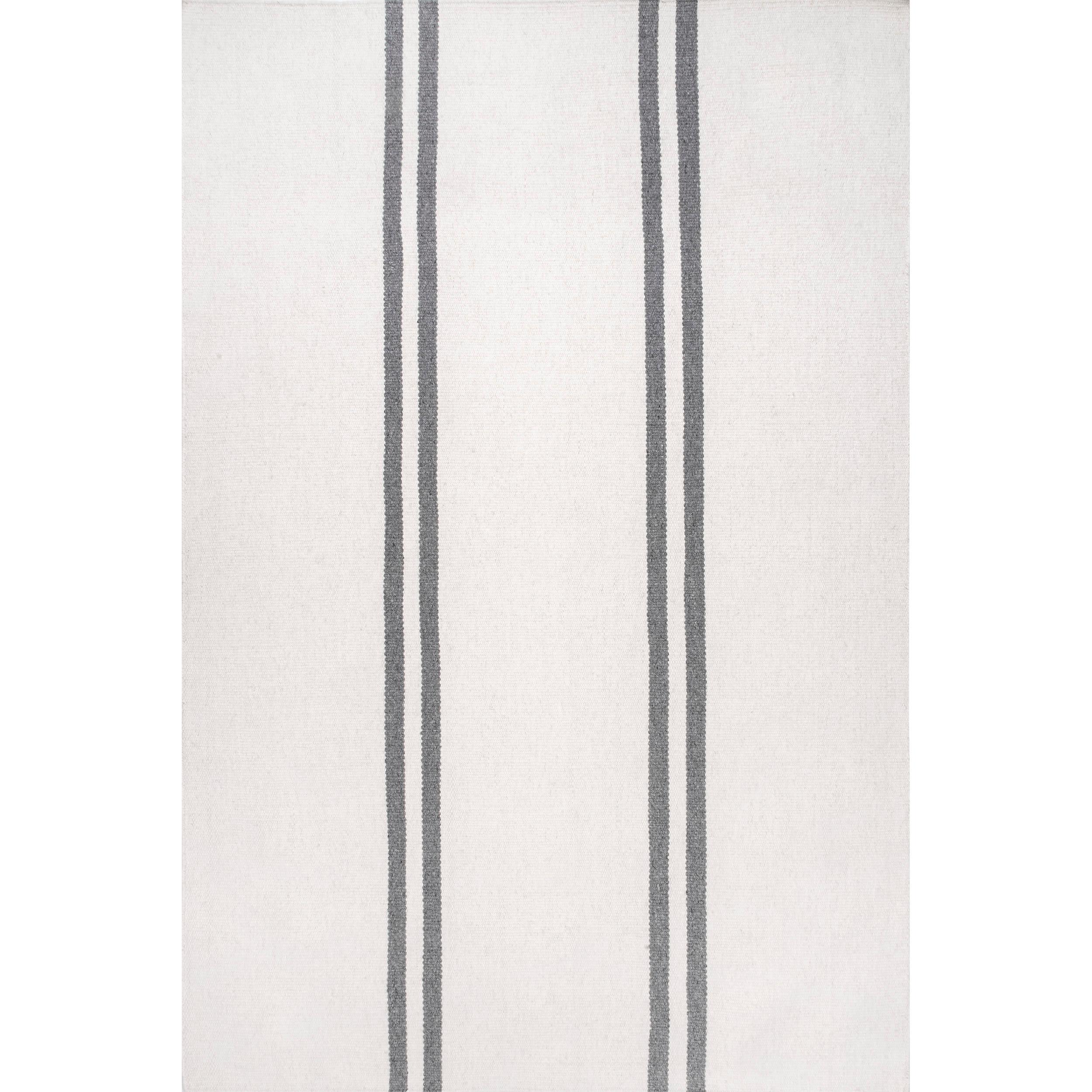 Elowen Double Striped Wool Area Rug