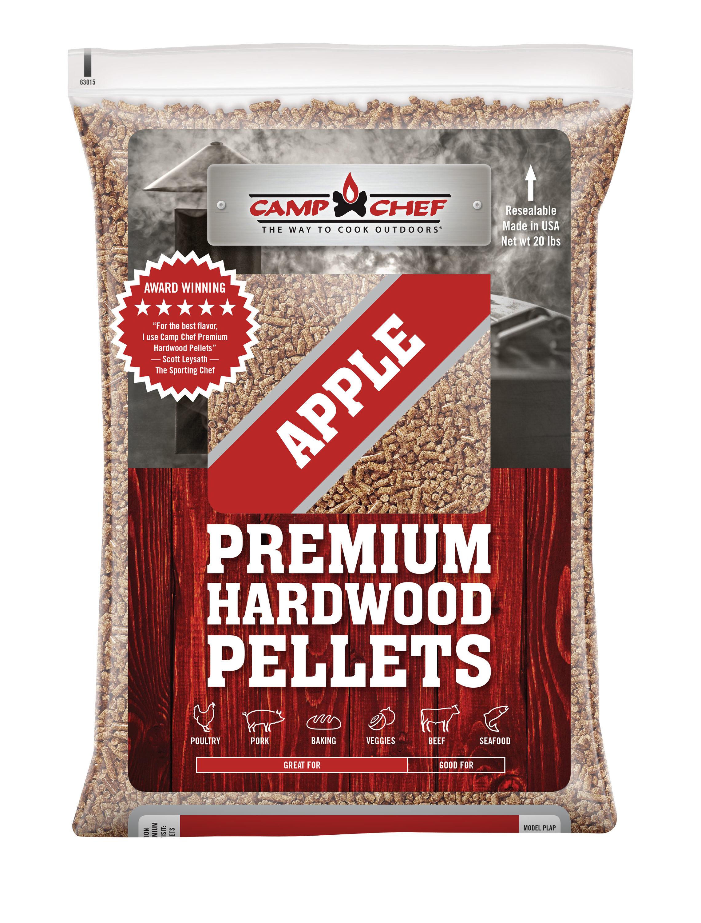 Camp Chef Orchard Apple BBQ Pellets, Hardwood Pellets for Grill, Smoke, Bake, Roast, Braise and BBQ, 20 lb. Bag