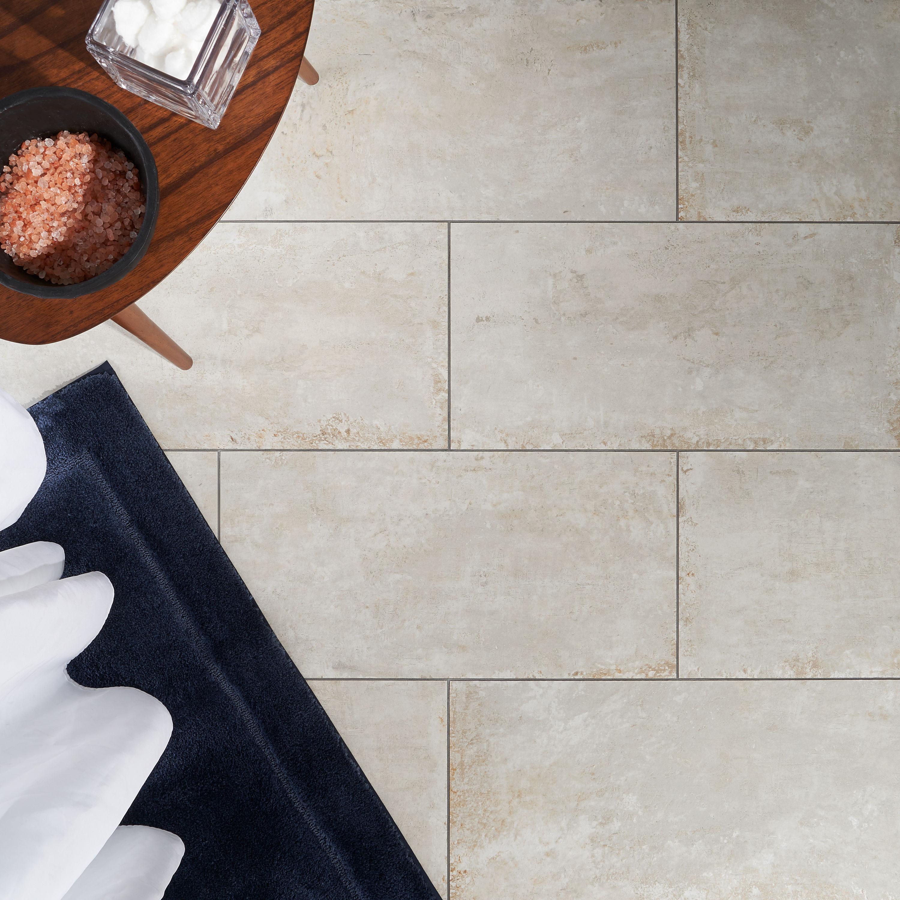 Mantis 11.81 in. x 23.62 in. Matte Porcelain Concrete Look Floor and Wall Tile (13.55 Sq. Ft./Case)