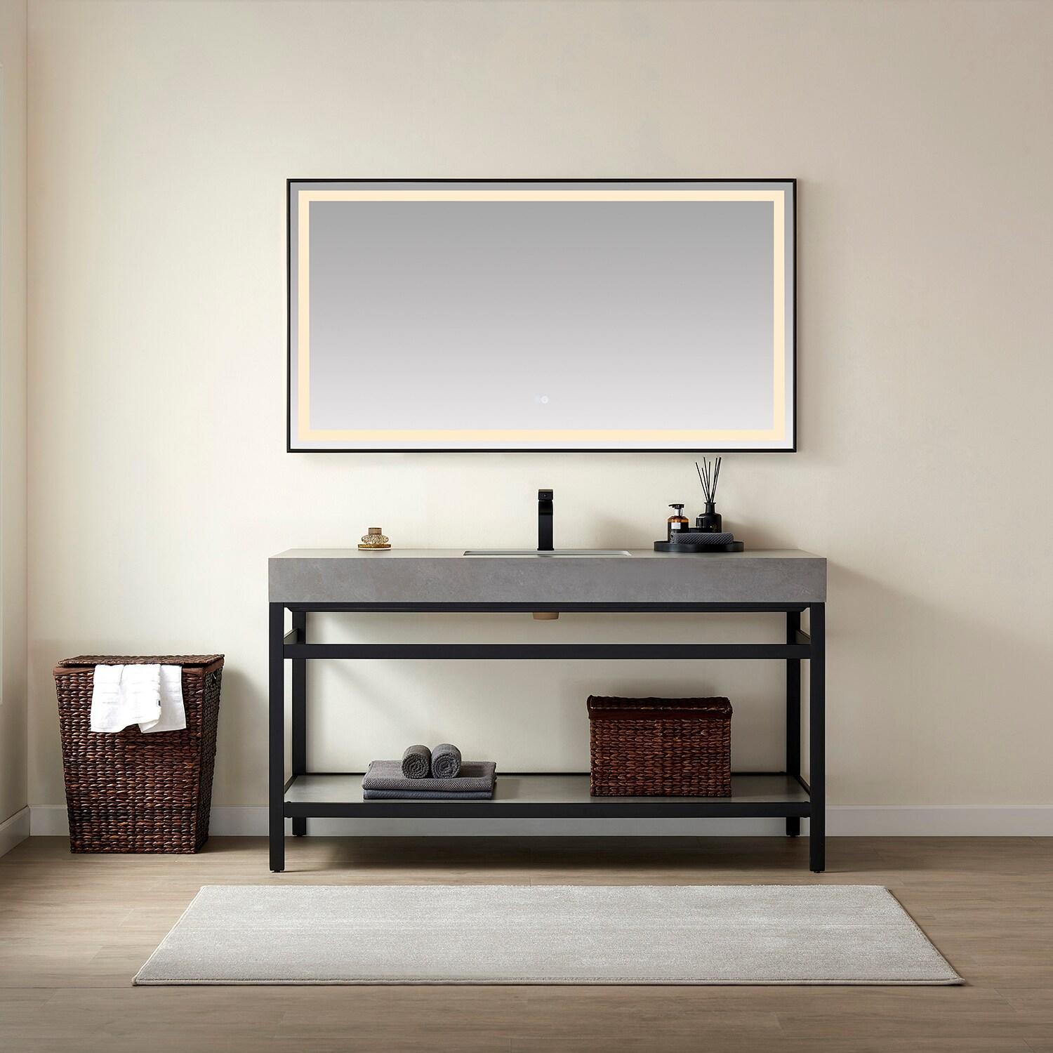 Vinnova 60'' Single Bathroom Vanity with Stone Top