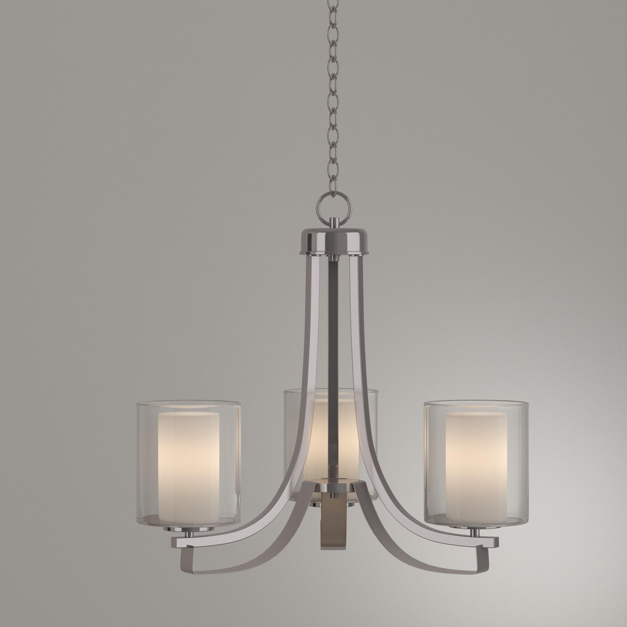 Minka Lavery 4103-84 Parsons Studio 3 Light Chandelier in Brushed Nickel