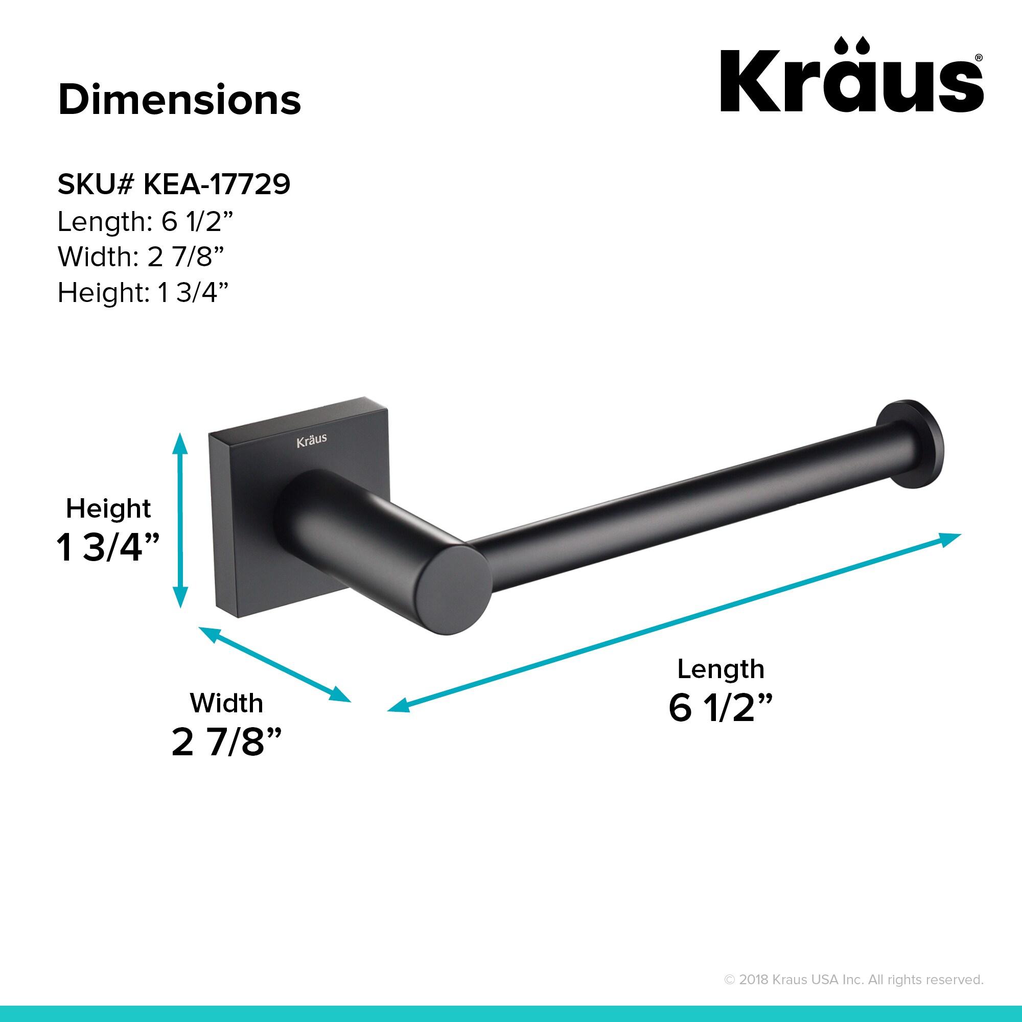 Kraus KEA-17729MB Ventus Bathroom Wall Mount Toilet Paper Holder