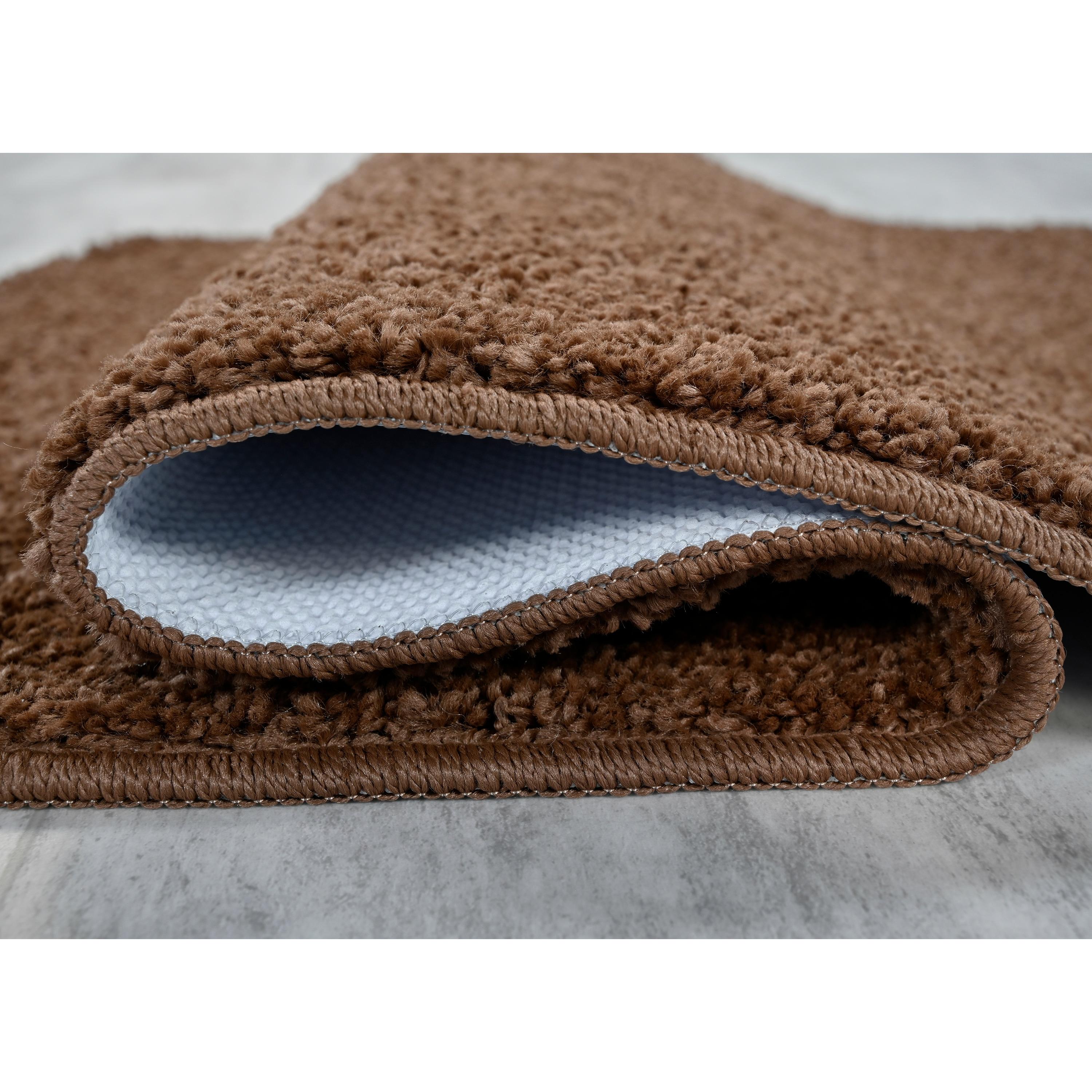 Garland Rug Gramercy Washable Bath Rug Set, 2 Piece (20"x34" & 17"x24") Cinnamon
