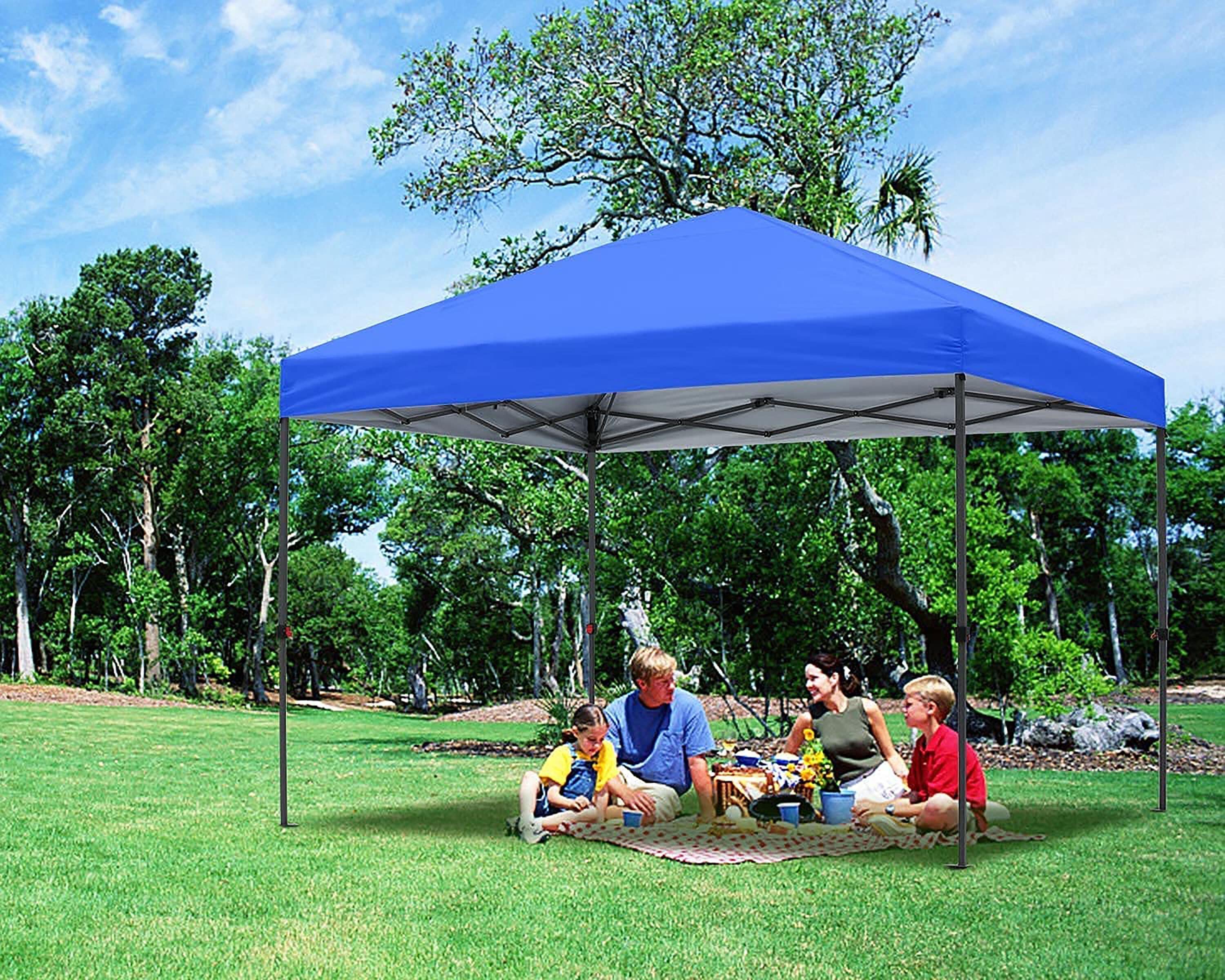 ABCCANOPY 10 ft x 10 ft Easy Pop up Outdoor Canopy Tent, Blue
