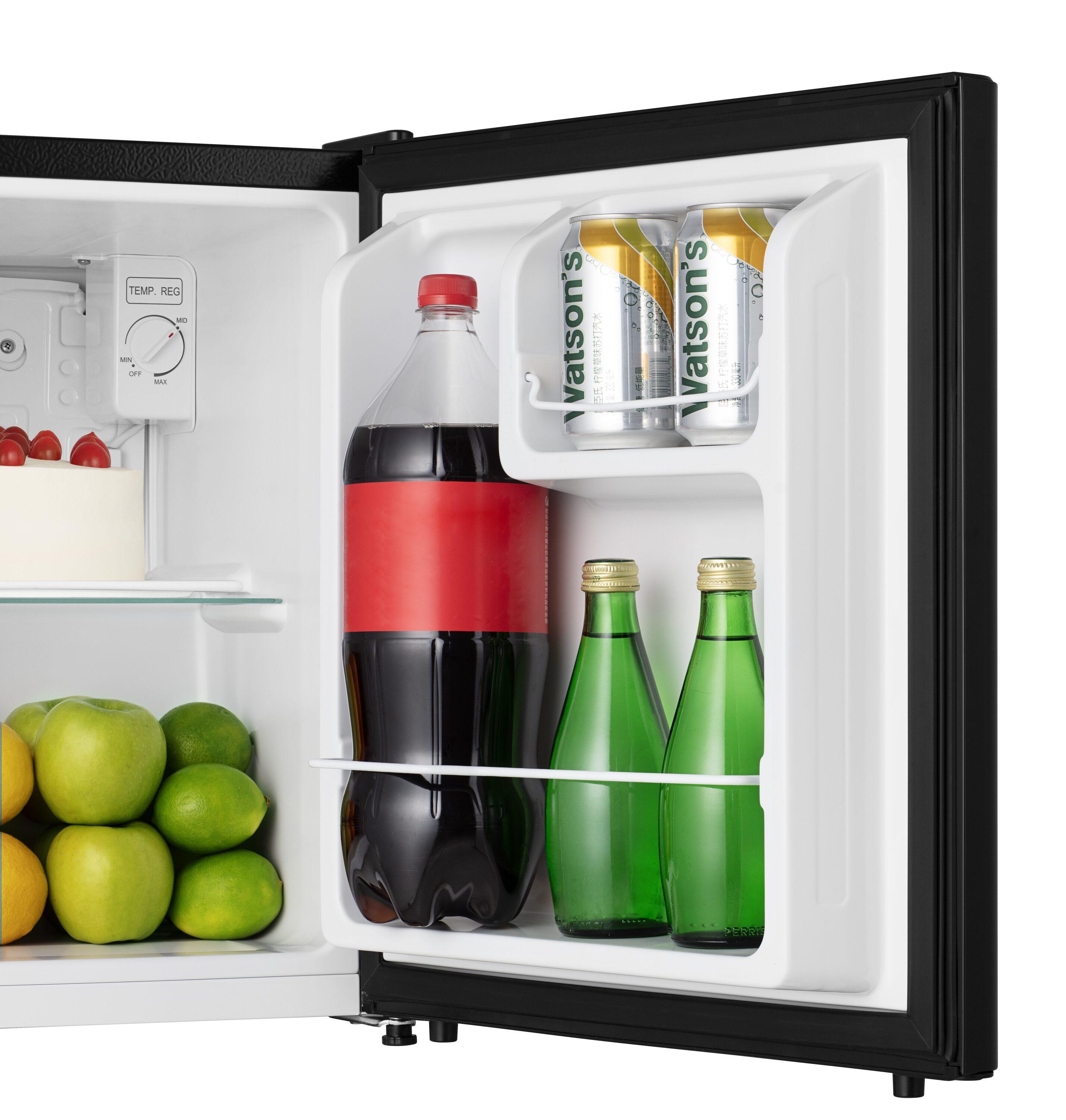 Hisense 1.6 Cu ft Single Door Mini Fridge, Black, Energy Star, 1 Year Warranty, WMS017M6XBE New
