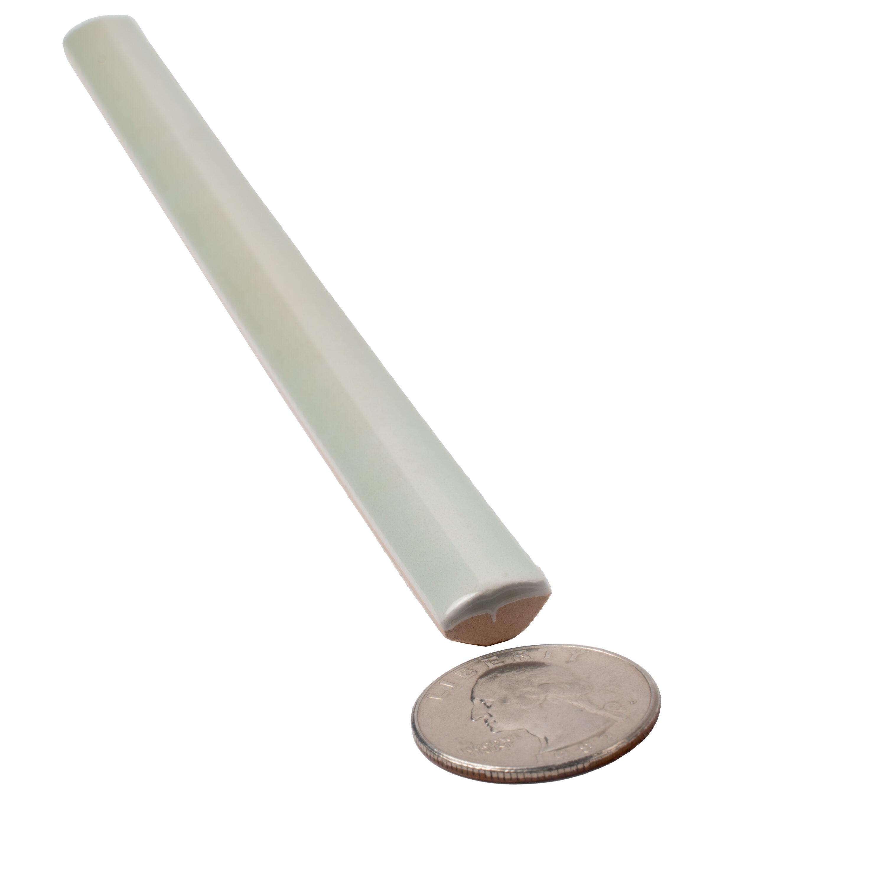 Apollo Tile Silken 7.9'' L x 0.5'' W Ceramic Round Tile Trim (Set of 10)