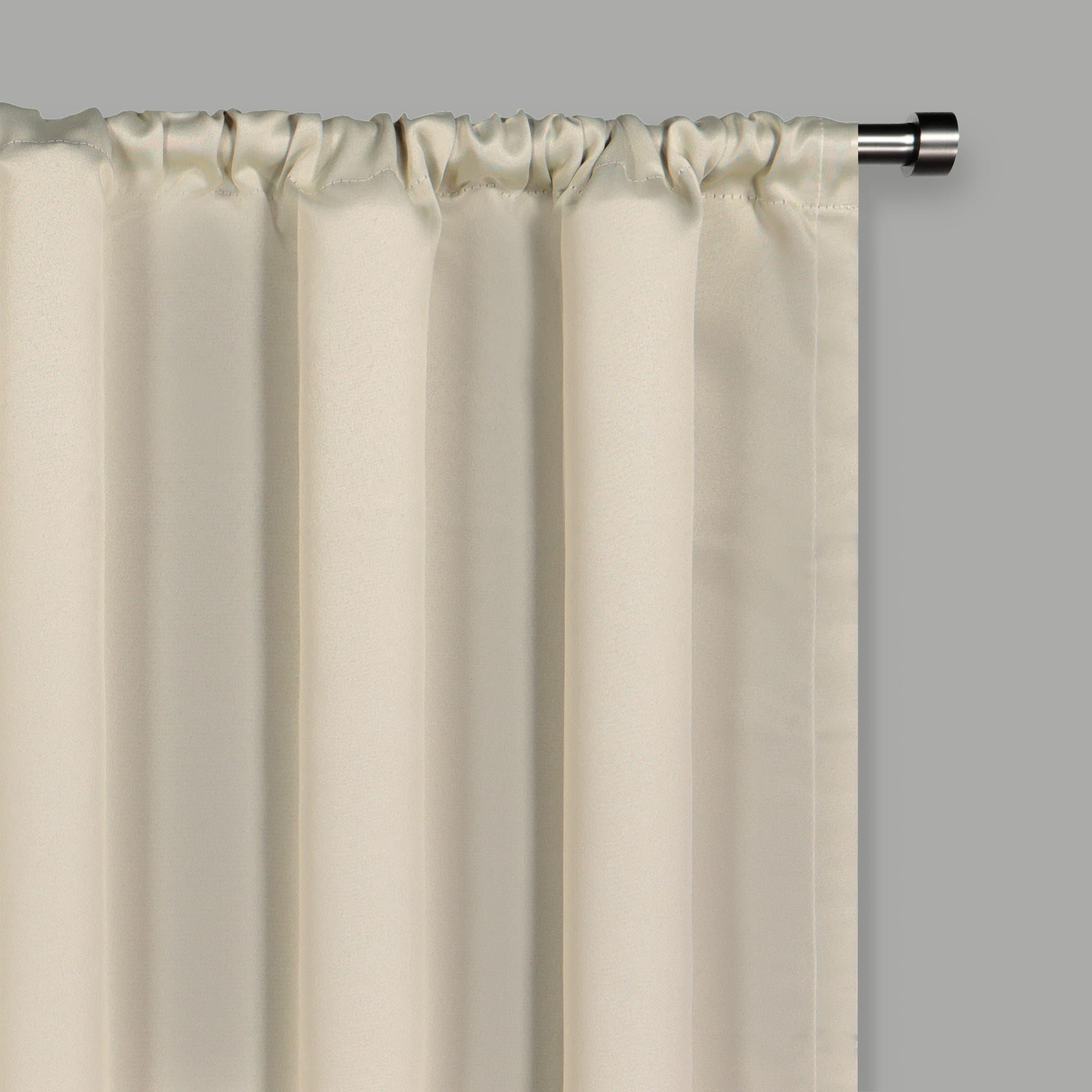 Eclipse Traditional Rod Pocket Room Darkening Curtain Panel, 54" x 54"