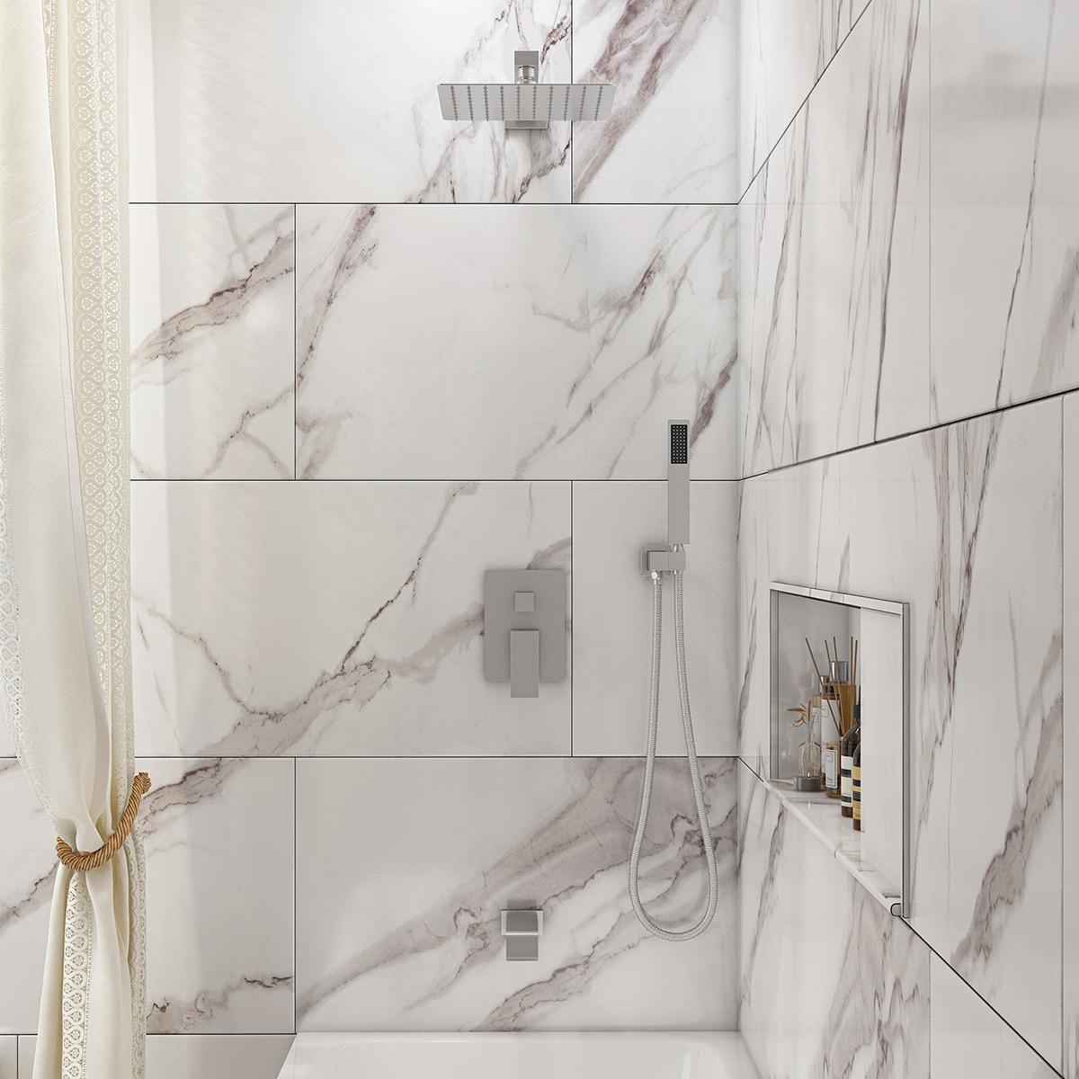 Calder Complete Shower System with Rough in-Valve