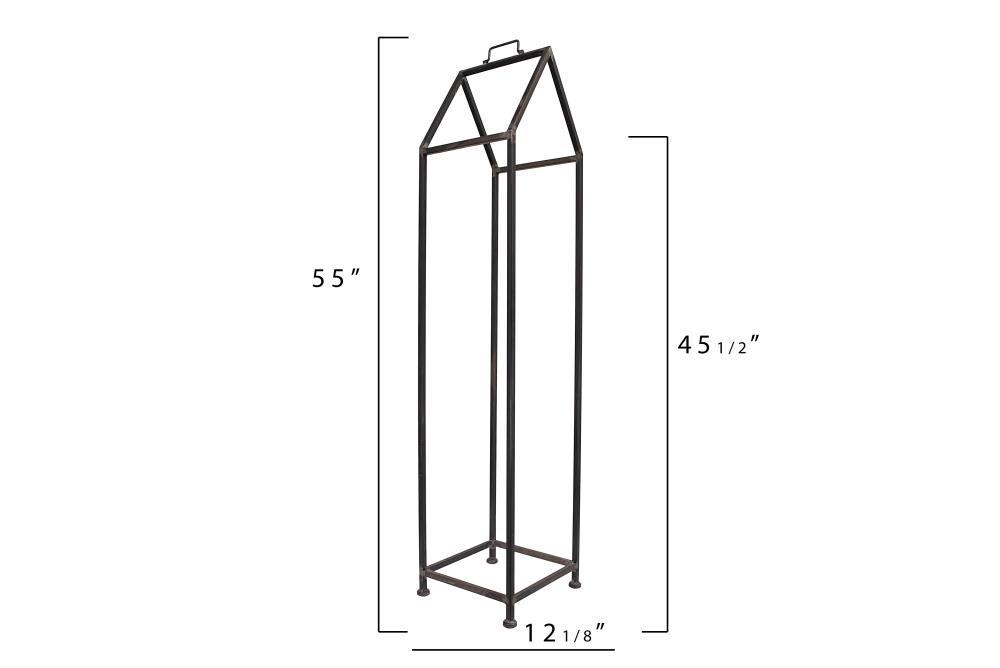 Metal House Shaped Fire Wood Holder 18" x 19" - Storied Home