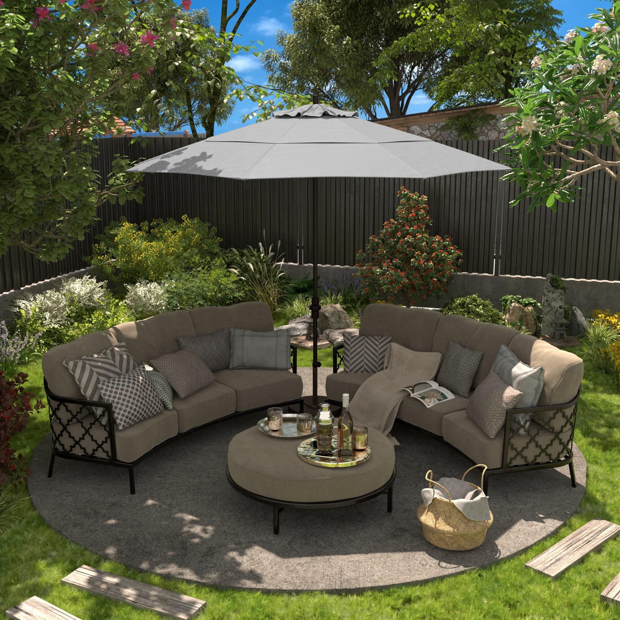 California Umbrella 11' Patio Umbrella in Granite