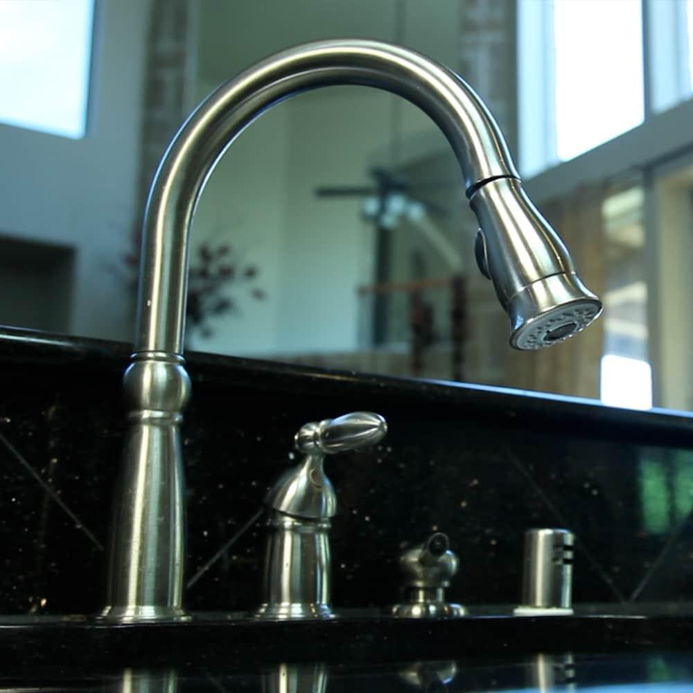 DANCO Traditional Smart Spray Kitchen Sink Faucet Pull Down Faucet Spray Head, Stainless Steel, 1-Pack (10724)